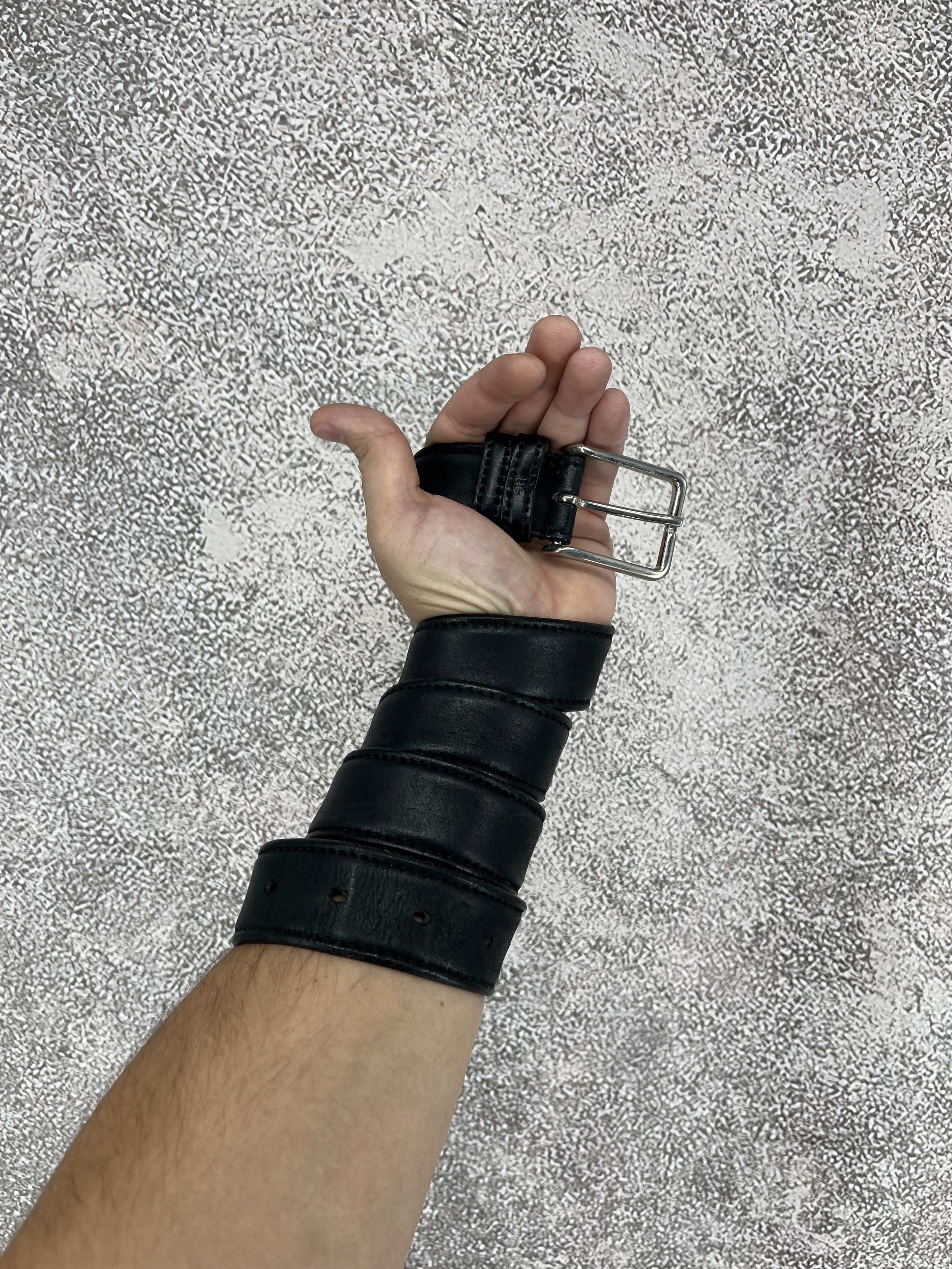 Vintage One Luck Black Leather Belt — Made in Italy Size ONE SIZE - 1 Thumbnail