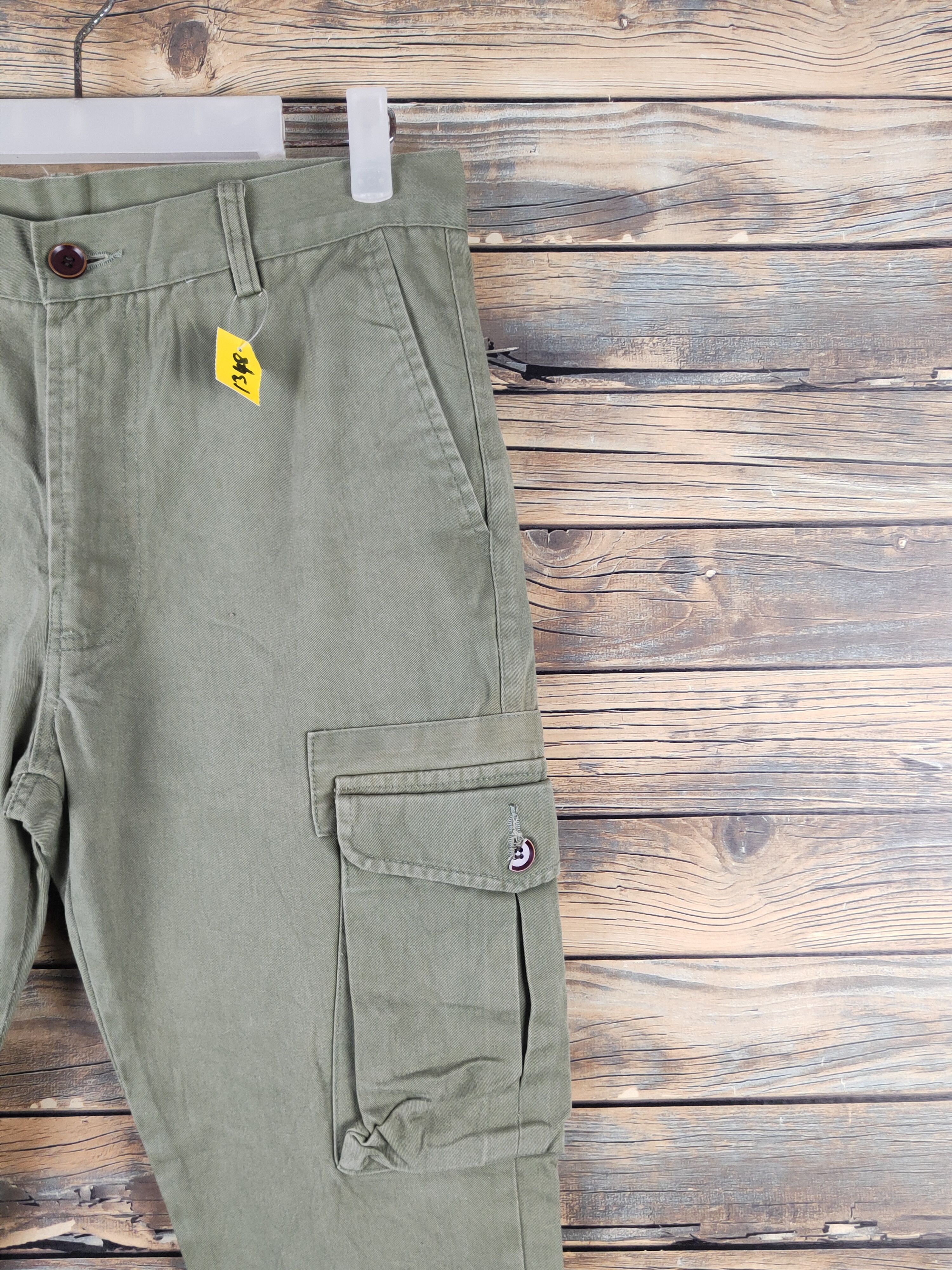 Japanese Brand DL N Floor Green Multipocket Tactical Cargo Pants #1348 Size US 31 - 6 Thumbnail