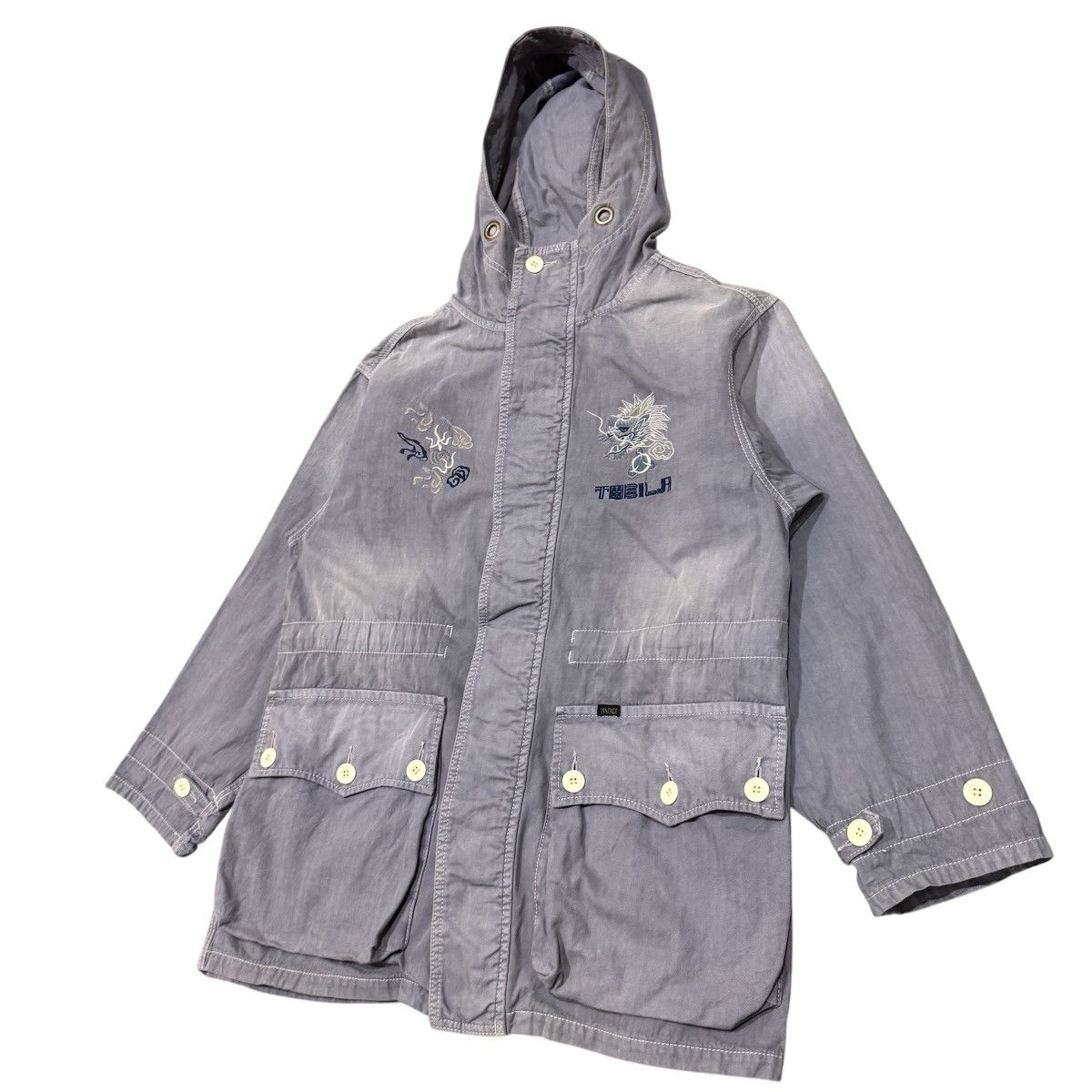 Japanese Brand Vintage Tobila Herringbone Twill Field Jacket Parka Size US M / EU 48-50 / 2 - 2 Thumbnail