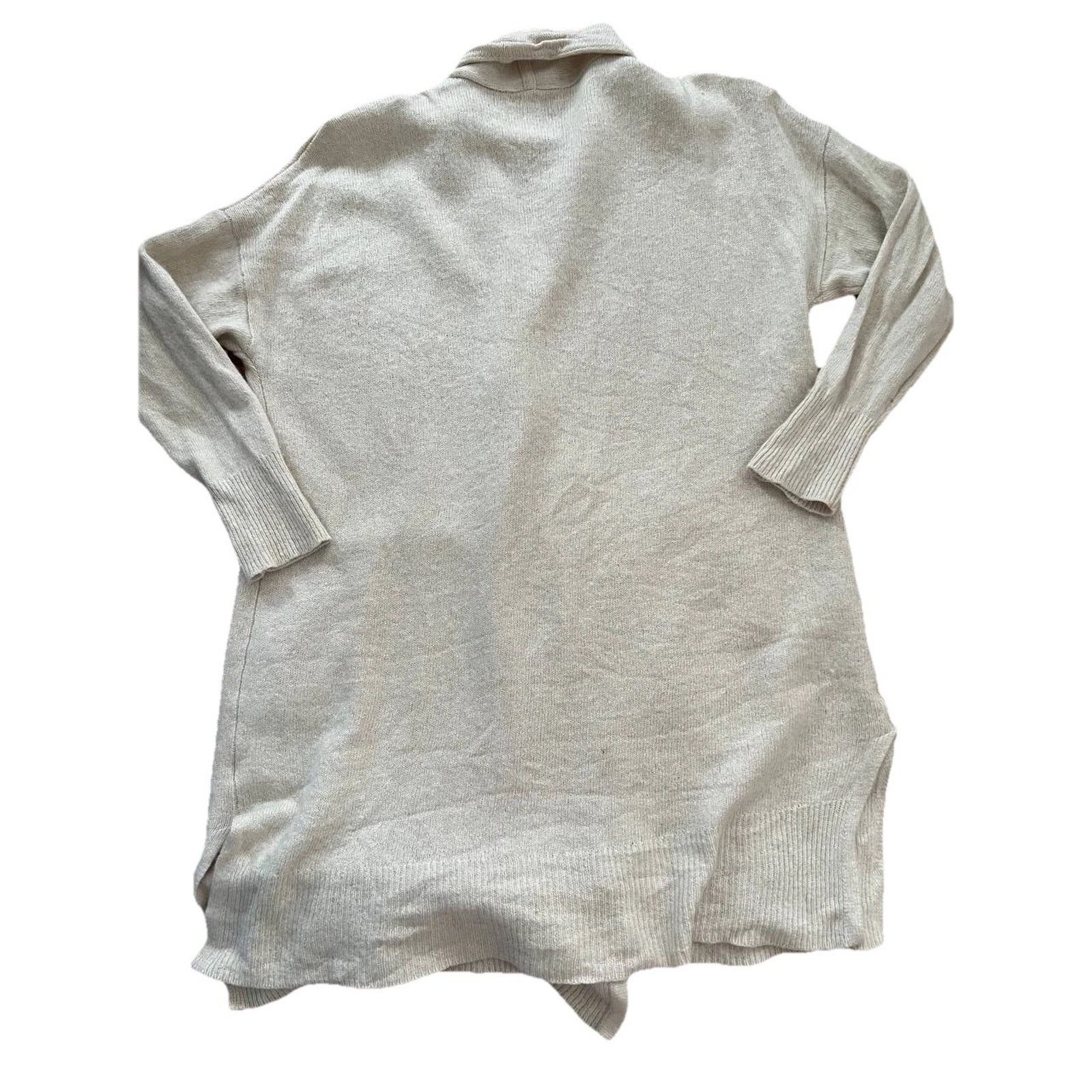 Madewell MADEWELL Open Front Brushed Rib Cream Large A001722 Size L / US 10 / IT 46 - 9 Thumbnail