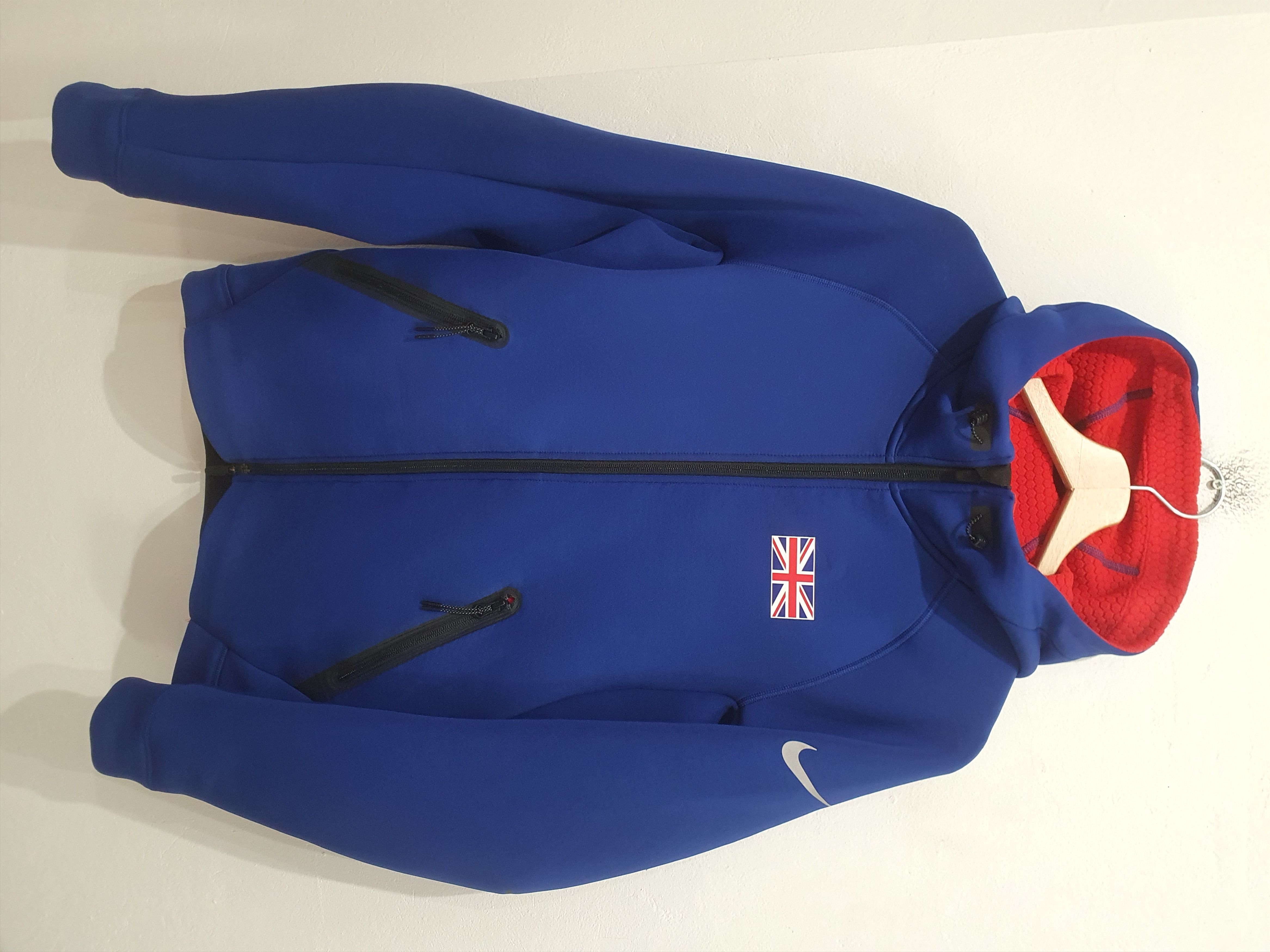 image of Nike Tech Fleece Great Britain Size S / M Jacket in Blue, Men's