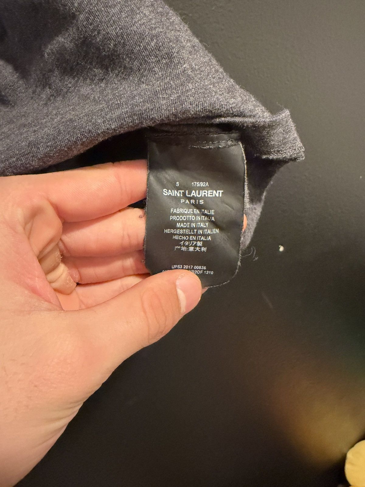 Saint Laurent Paris Saint Laurent patch tee Size US S / EU 44-46 / 1 - 3 Thumbnail