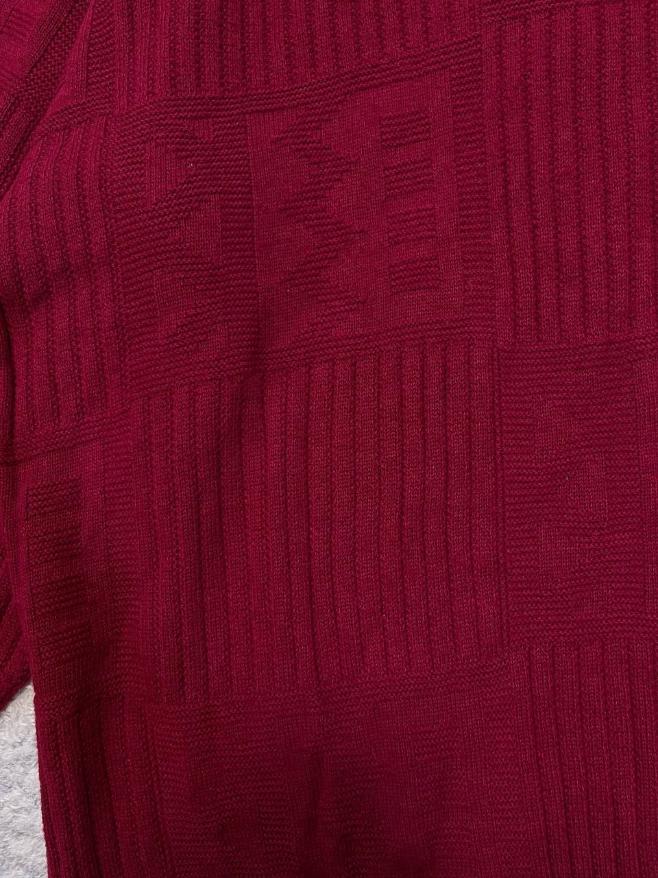 Lacoste Vintage Lacoste Cotton/Acrylic Sweater France Burgundy Size US L / EU 52-54 / 3 - 8 Thumbnail
