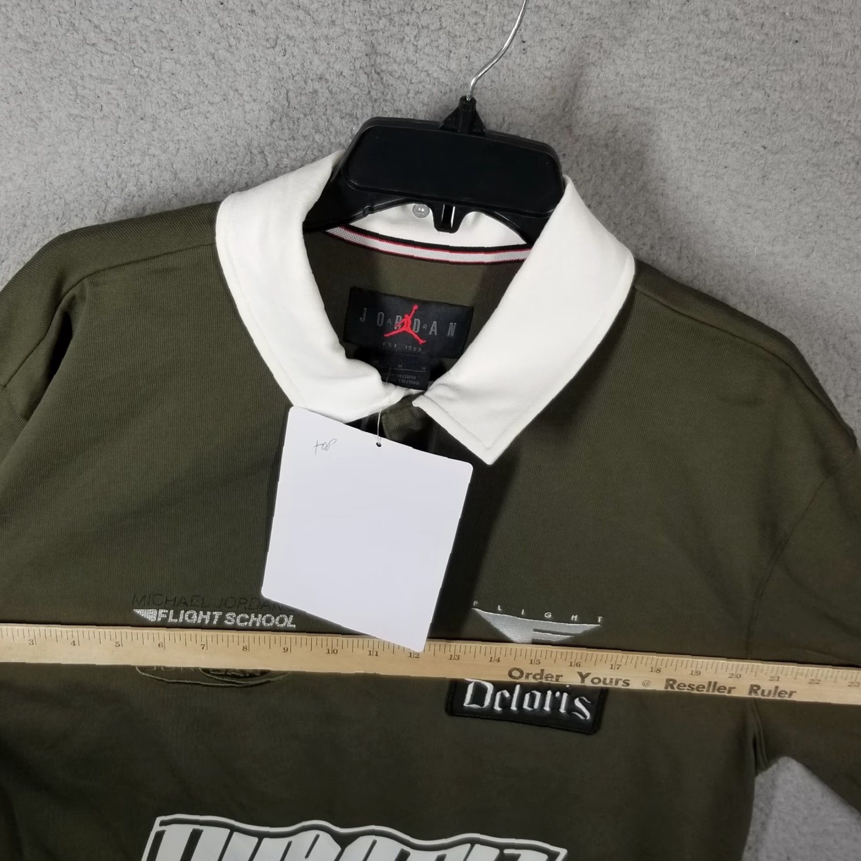 Nike VINTAGE Nike Men's Rugby Polo Shirt Long Sleeve Green 90s Activewear Medium Size US M / EU 48-50 / 2 - 6 Thumbnail