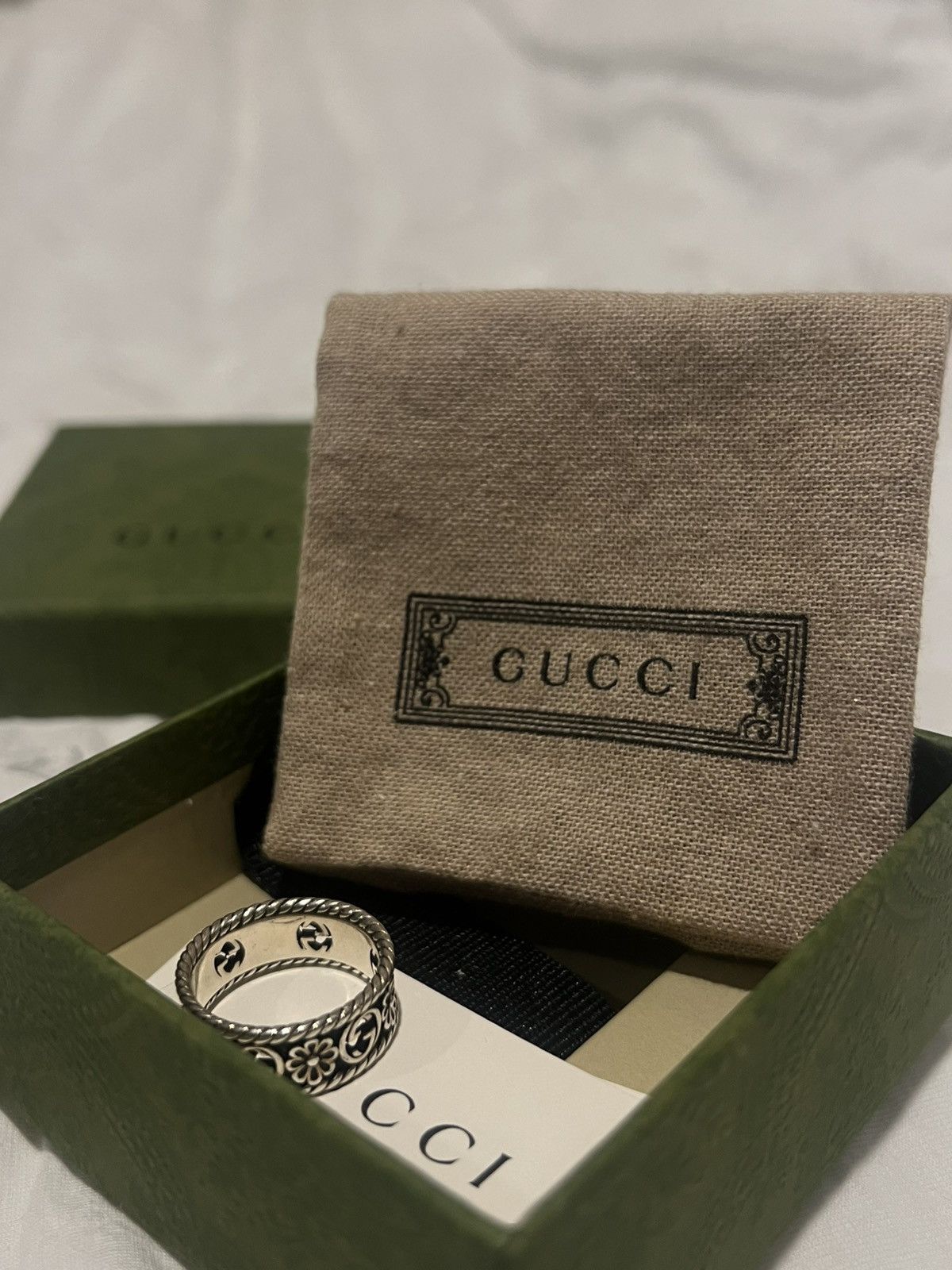 Gucci silver GG flower ring Size ONE SIZE - 2 Thumbnail