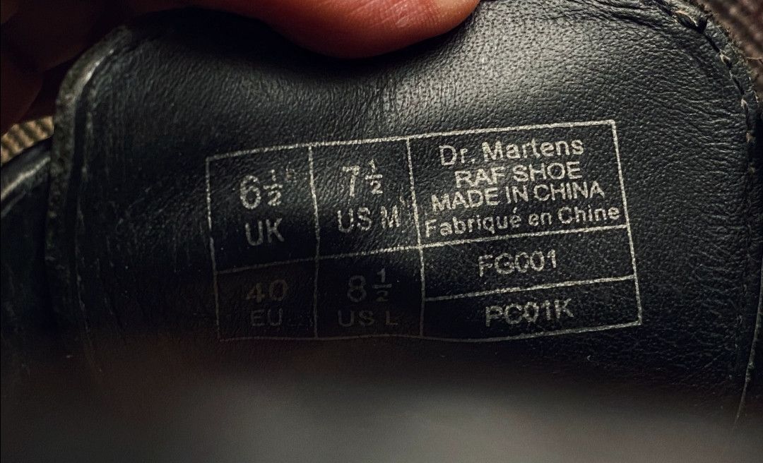 Raf Simons Raf simons co-branded Dr. Martens 2009SS black brogues-2505 Size US 7.5 / EU 40-41 - 8 Thumbnail