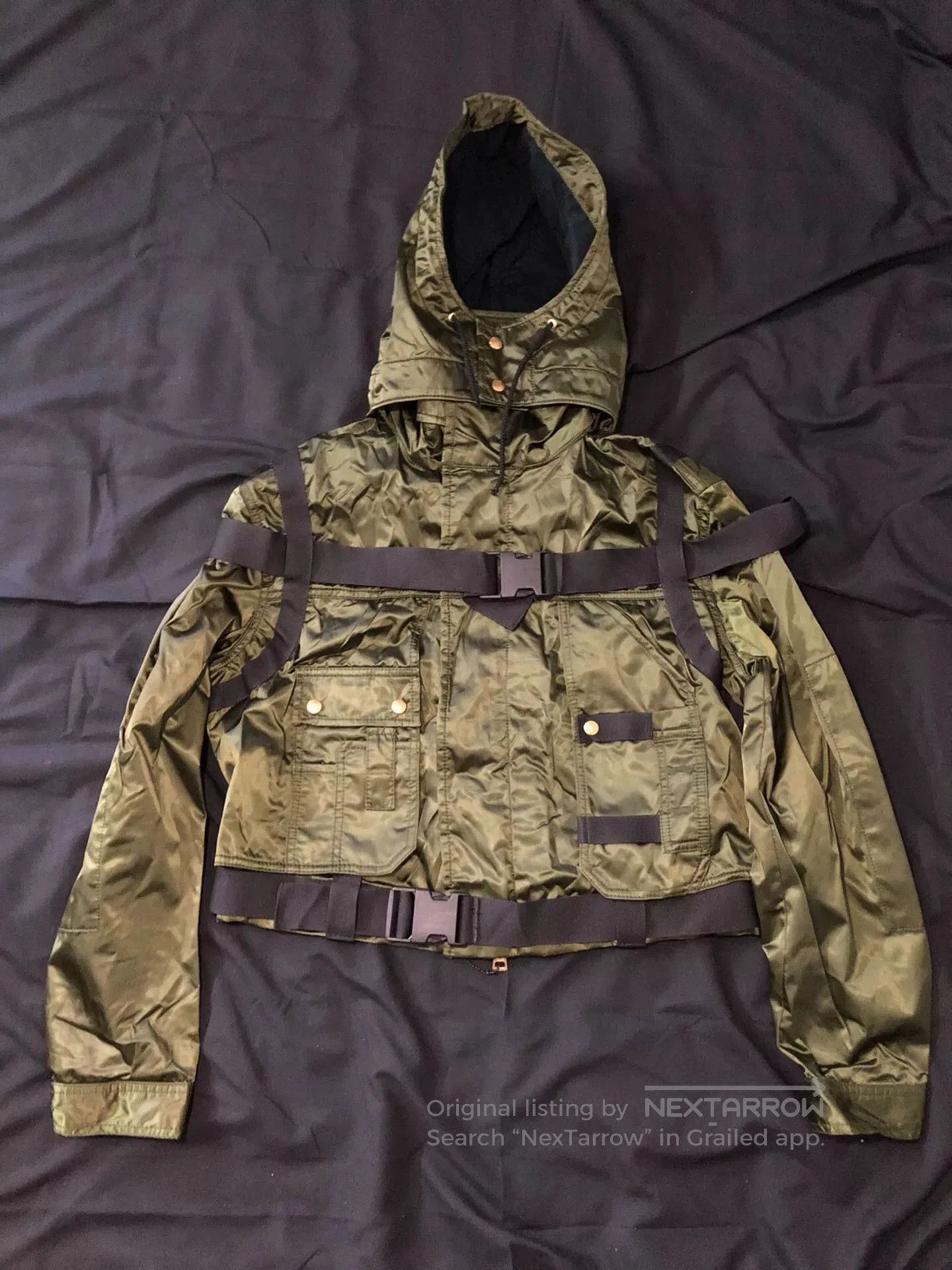 Jean Paul Gaultier Jean Paul Gaultier Hooded Cropped Jacket. Size US L / EU 52-54 / 3 - 1 Thumbnail