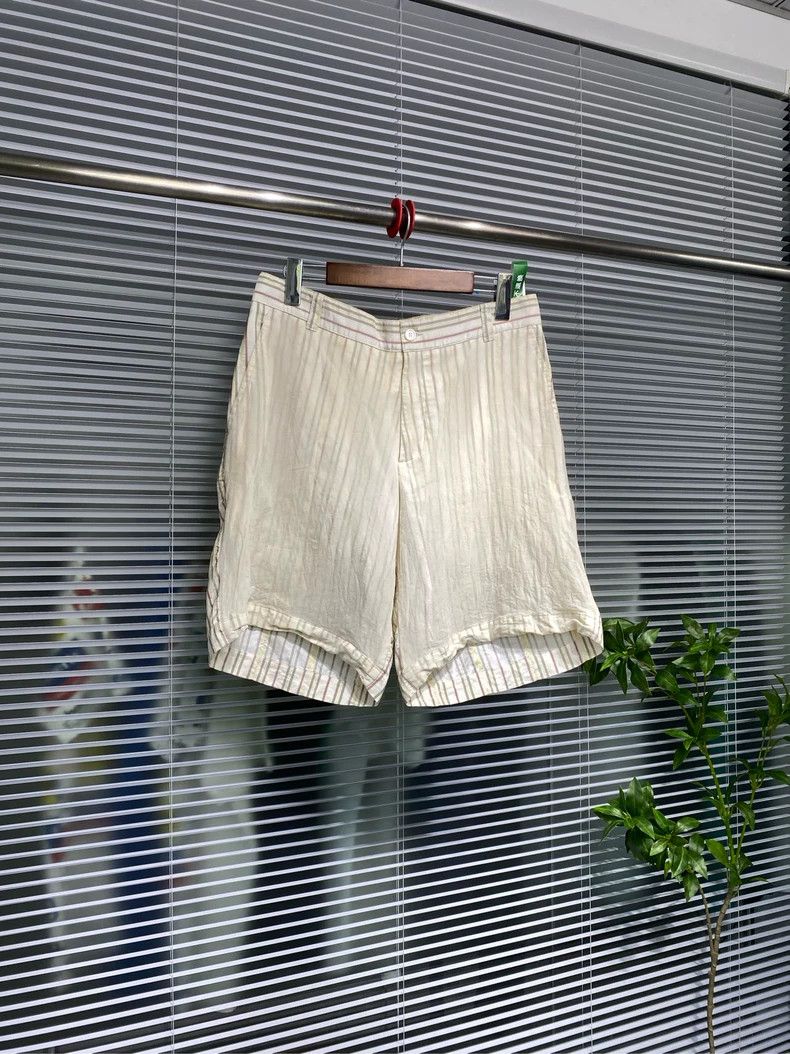Dior Dior Striped Shorts with Logo Print Size US 34 / EU 50 - 1 Thumbnail