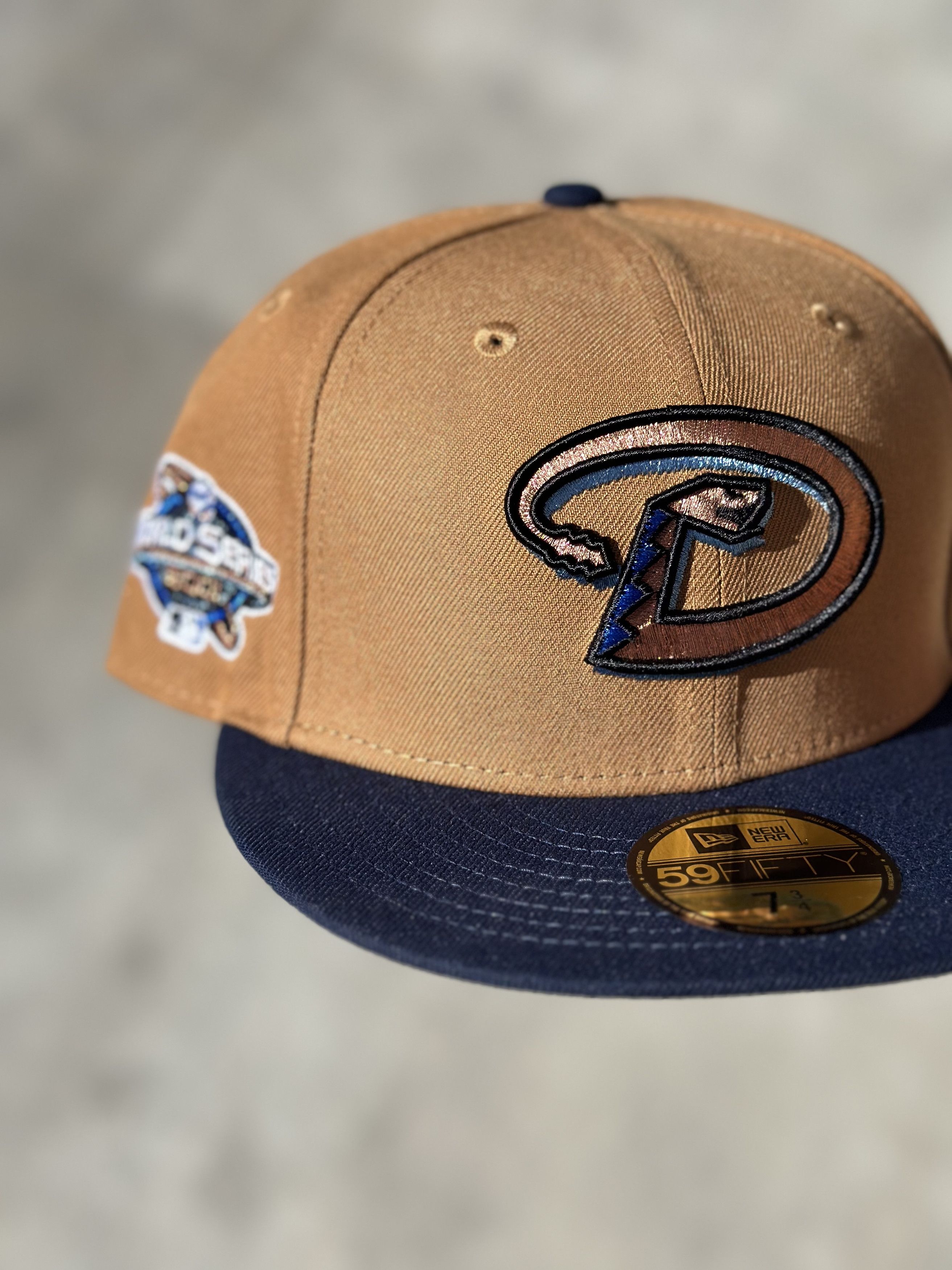 Hat Club 7 3/4 Arizona Diamondbacks 2001 World Series Fitted Size ONE SIZE - 3 Thumbnail