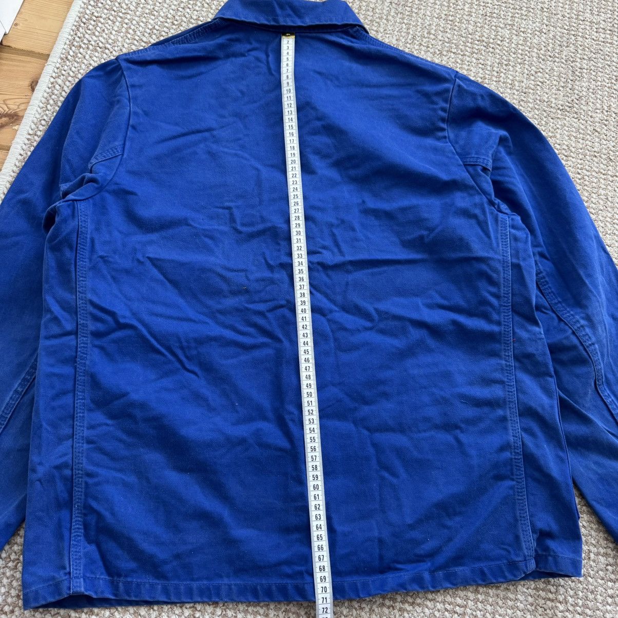 Vintage French vintage distressed worn blue chore works jacket Size US M / EU 48-50 / 2 - 15 Thumbnail