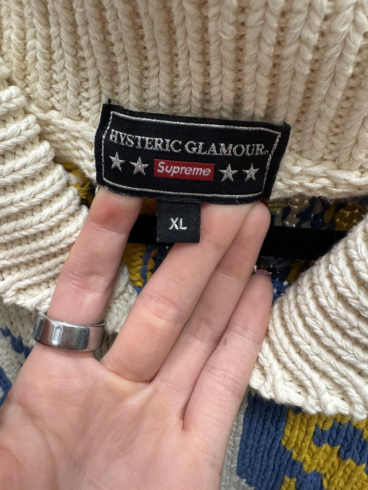 Hysteric Glamour × Supreme Supreme x Hysteric Glamour Zip Knit Cardigan FW17 XL Size US XL / EU 56 / 4 - 3 Thumbnail
