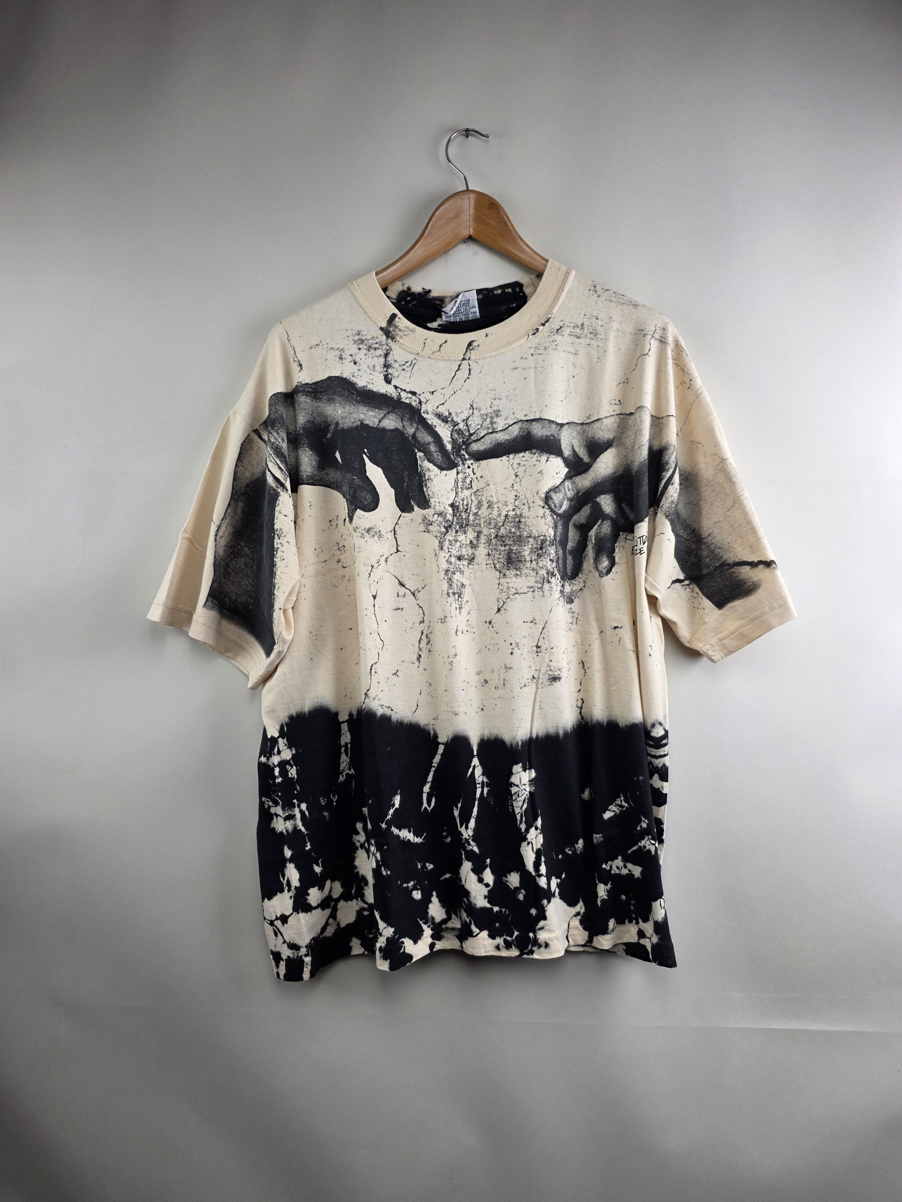 90s Michael Angelo God Hand Art tee by Cinecita Firenze XL