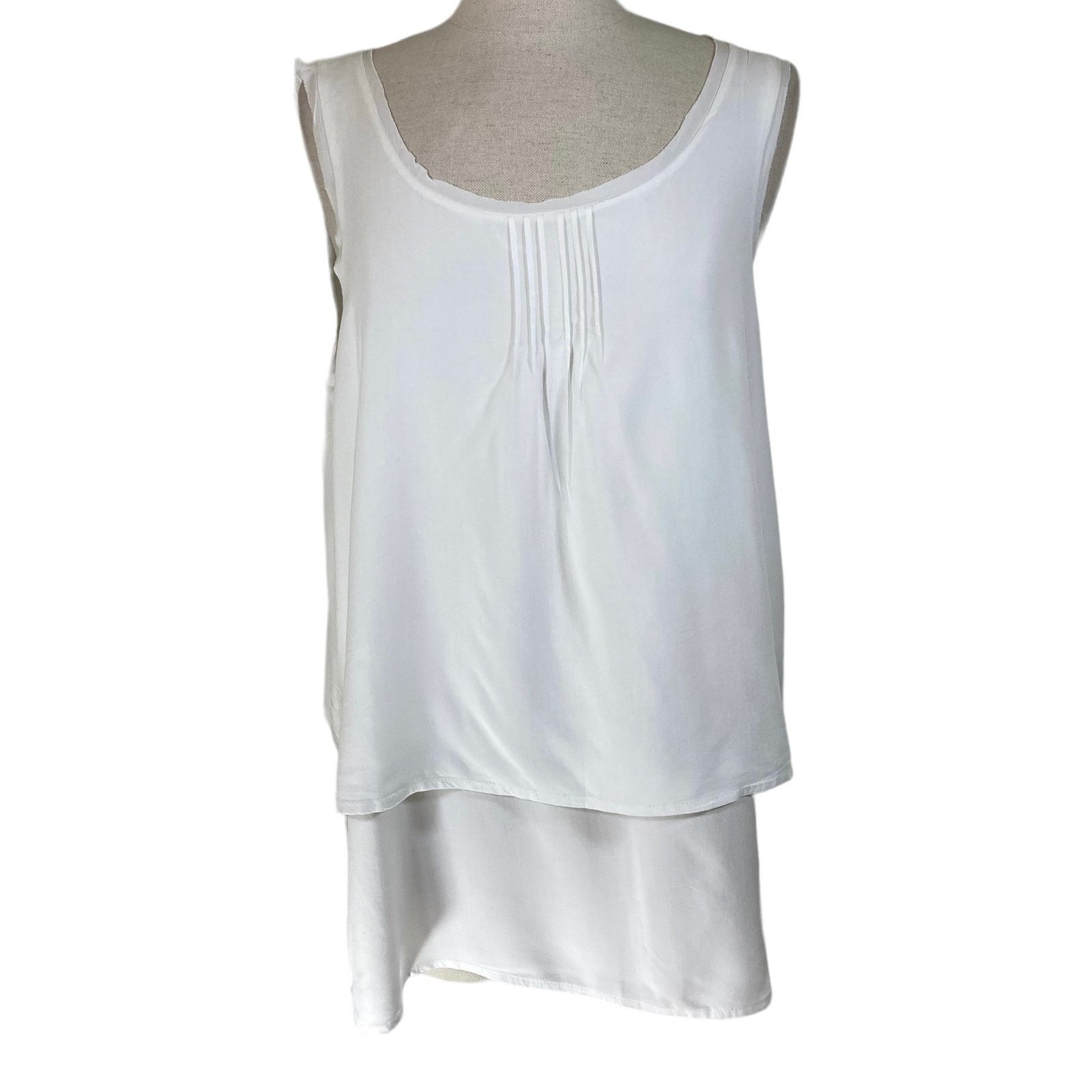 Other Sundance white scoop neck tank Forever Me NEW layered top Size S / US 4 / IT 40 - 2 Thumbnail