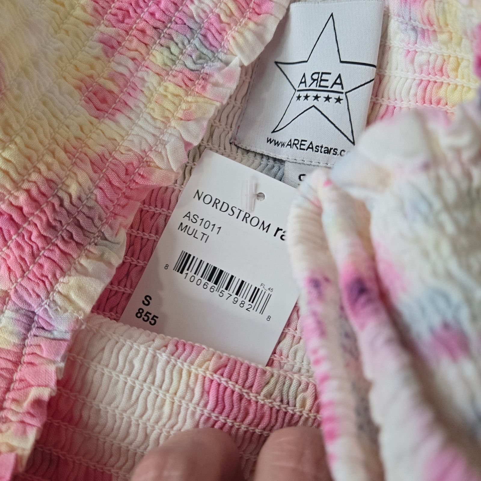 Other Pink White Tie Dye Off the Shoulder Dress Size Small Size S / US 4 / IT 40 - 5 Thumbnail