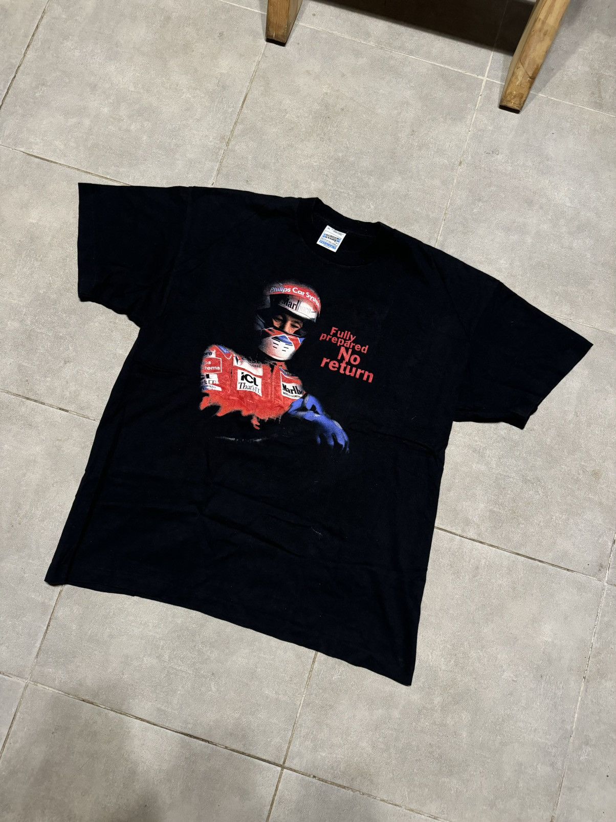 Formula 1 × Marlboro × Vintage 1996 Marlboro Formula 1 Racing T-shirt Tee vintage black Size US XL / EU 56 / 4 - 2 Thumbnail
