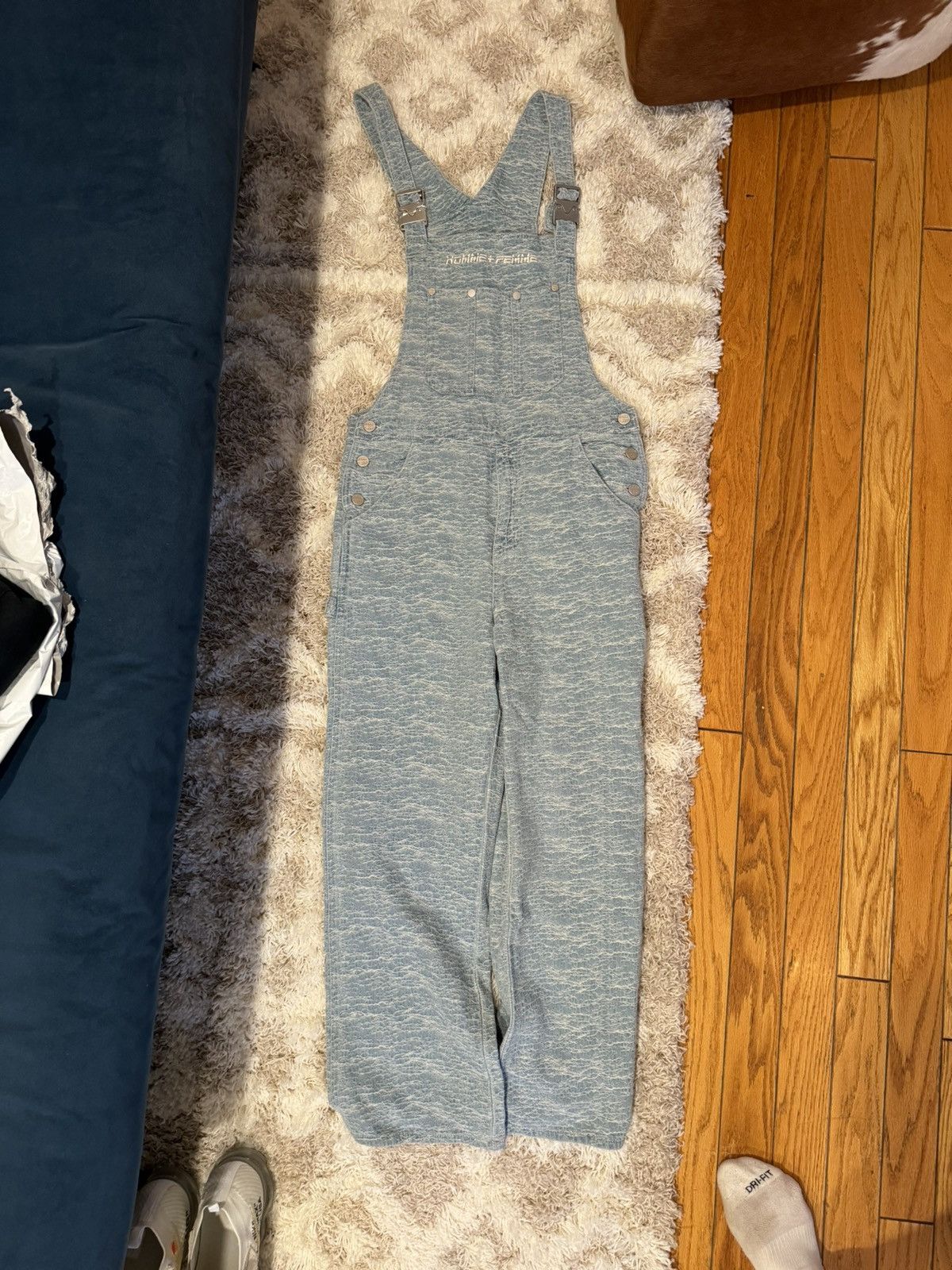 Homme + Femme La Homme + Femme Washed Denim Overalls Size US 32 / EU 48 - 2 Thumbnail