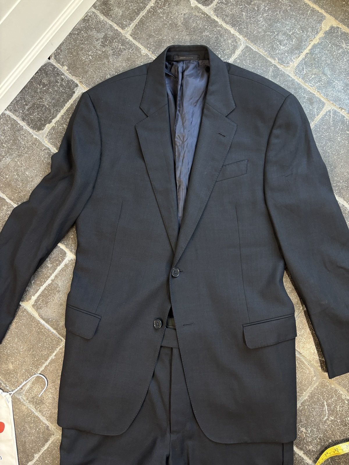 Armani Collezioni Armani Suit G-Line Wool Two Piece 2pc EU 52 Trousers Jacket Size 36S - 6 Thumbnail
