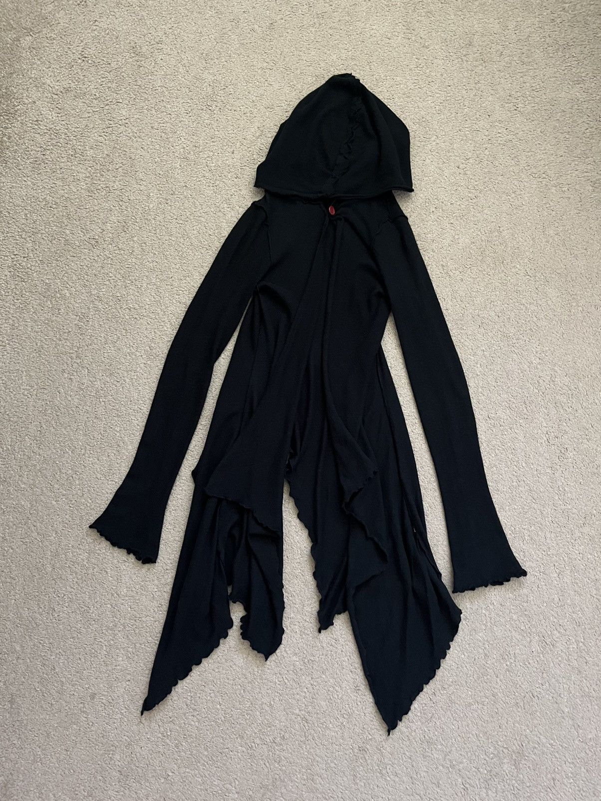Japanese Brand alice auaa hooded asymmetrical cardigan Size US L / EU 52-54 / 3 - 1 Thumbnail