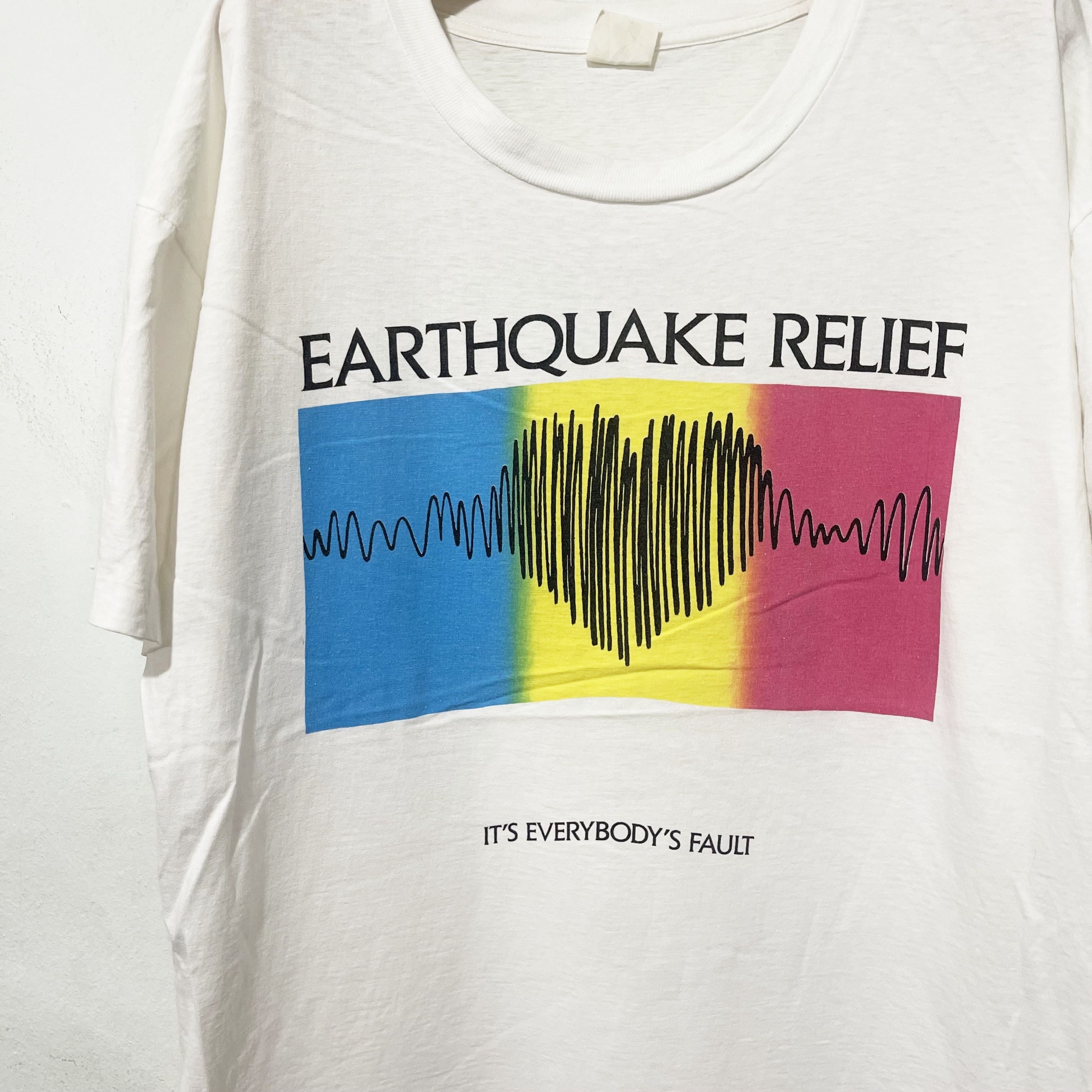 Vintage Vintage 1989 Bill Graham Earthquake Relief Concert Shirt Size US L / EU 52-54 / 3 - 2 Thumbnail