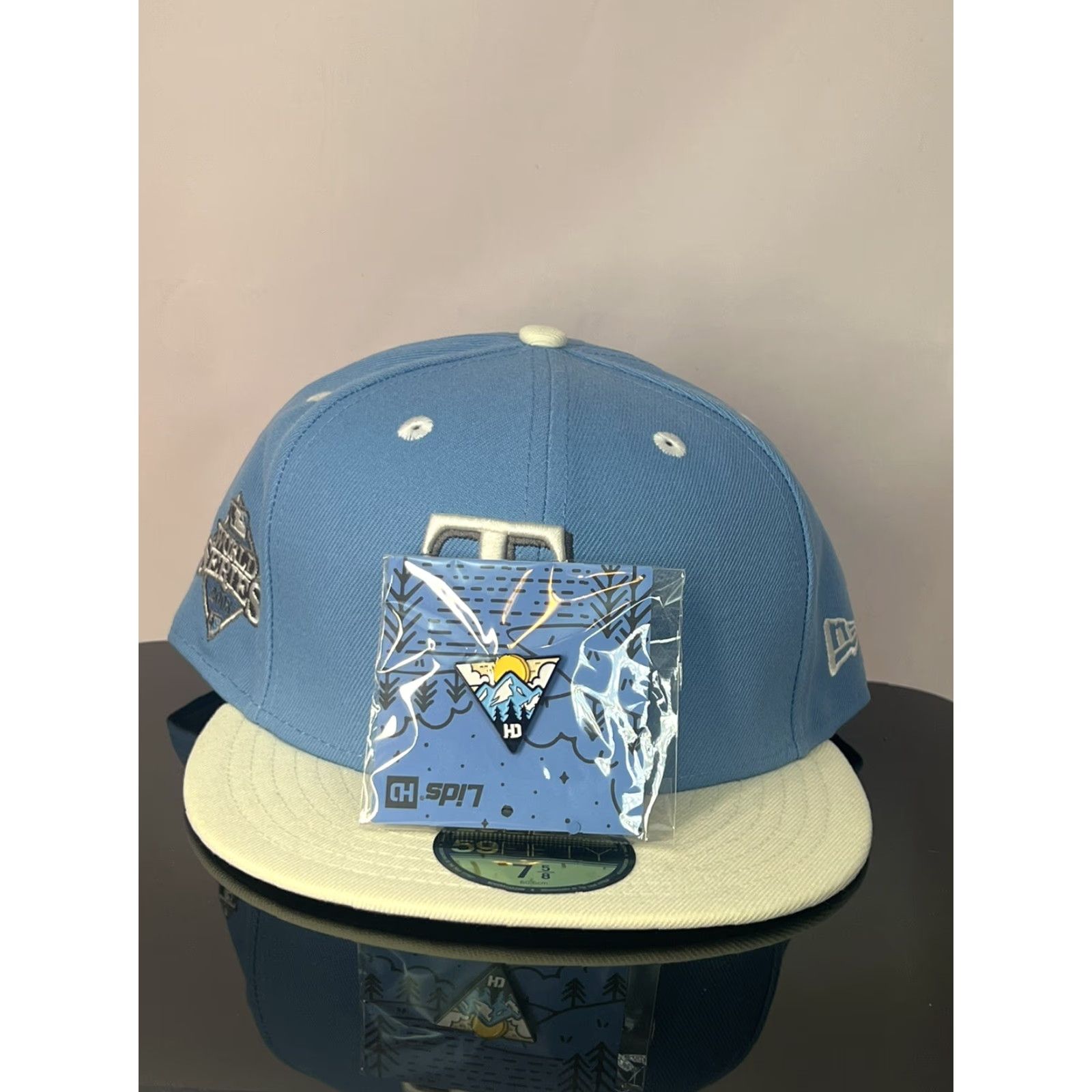 New Era VINTAGE New Era Baseball Cap Men 7 5/8 Blue White Lightweight Wide Brim Sports Casual Bay Rays Tampa Bay Devil Rays Hats Size ONE SIZE - 2 Thumbnail