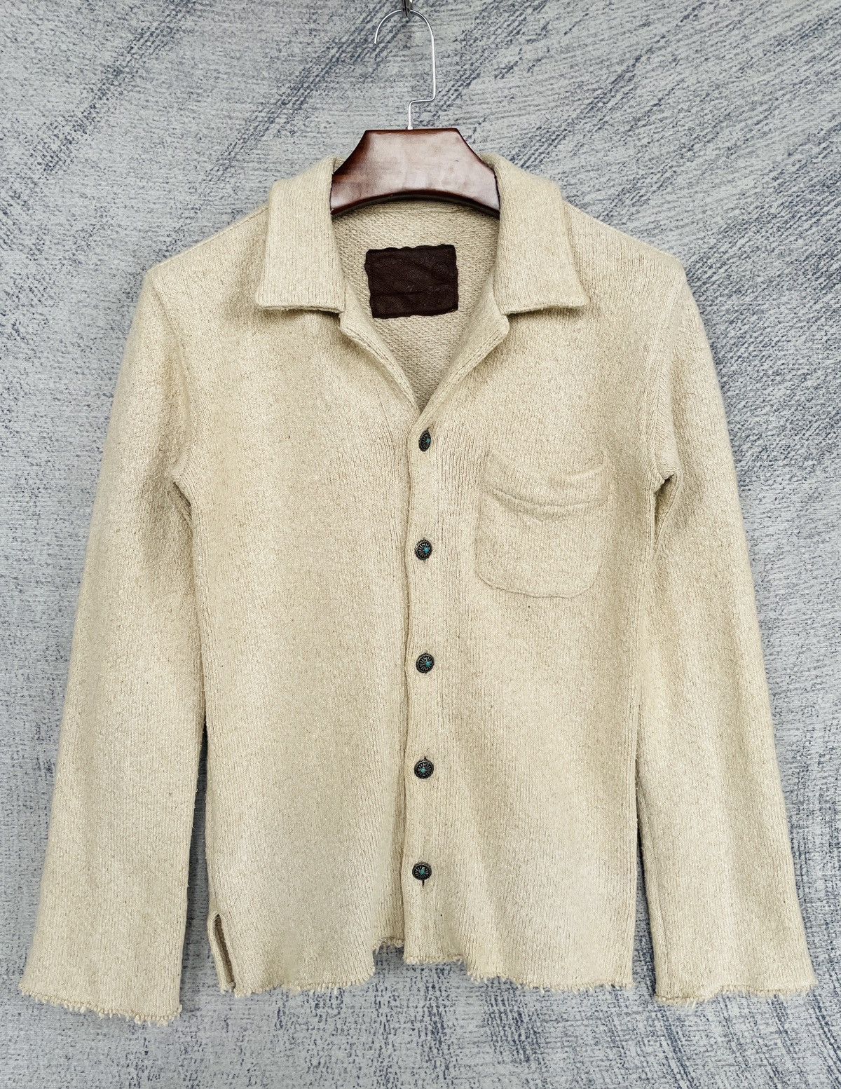 Backbone × Japanese Brand × Vintage Backbone Knit Button Jacket Size M / US 6-8 / IT 42-44 - 1 Thumbnail
