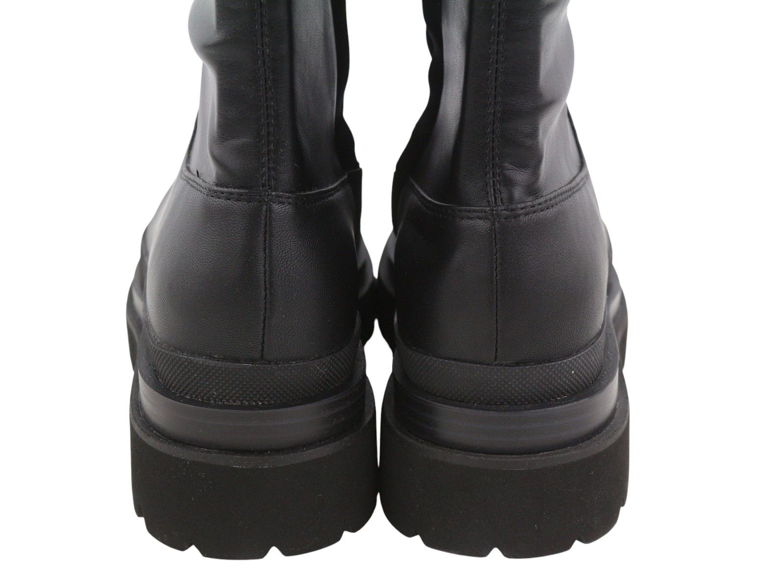 Other LOLA CRUZ AMALIA EU37 Black Leather Chunky Lug Rubber 87540 Size US 6 / IT 36 - 7 Thumbnail