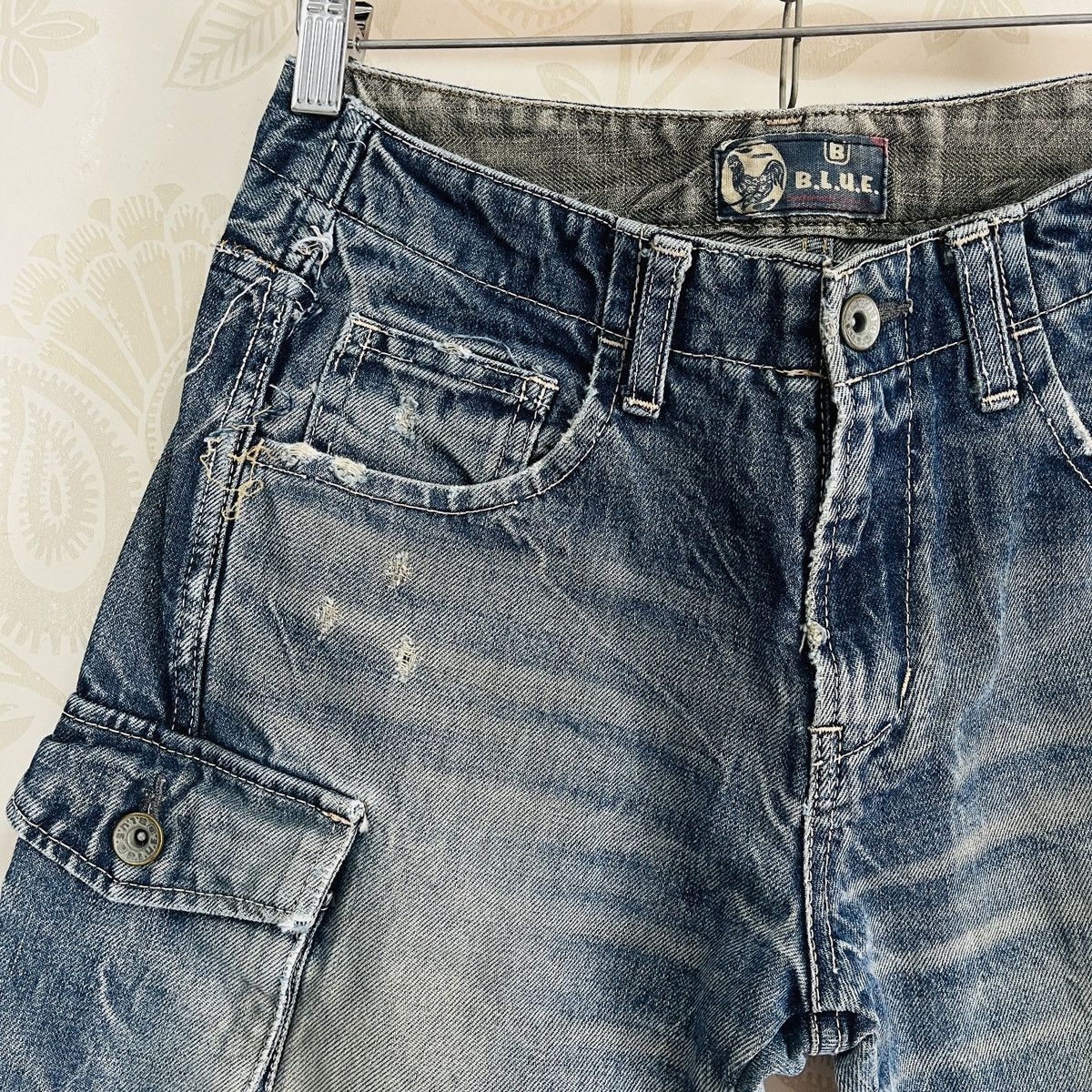 Le Grande Bleu (L.G.B.) × Vintage Vintage BLUE Grande Faded Acid Wash Denim Jeans Size US 29 - 6 Thumbnail