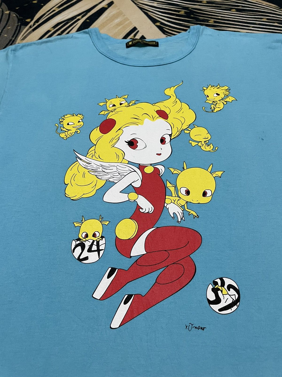 Designer × Japanese Brand × Vintage Vintage 24 Hour Television Takashi Murakami Angel Girl Size US XL / EU 56 / 4 - 2 Thumbnail