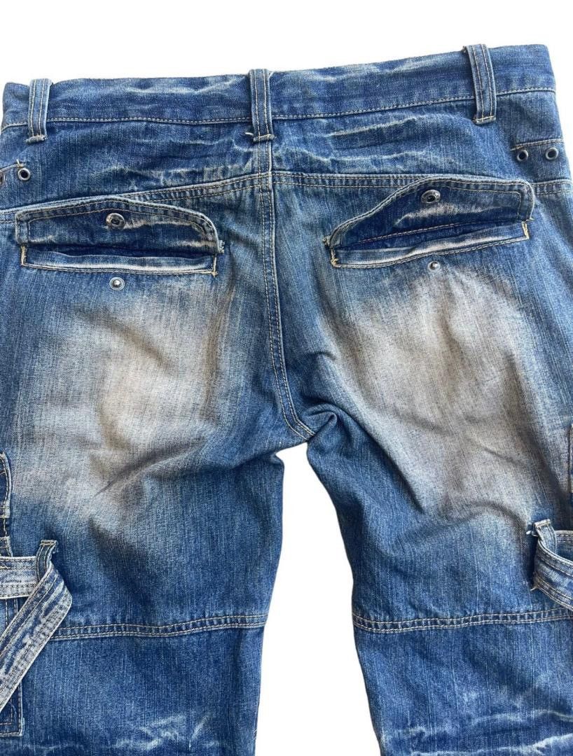 Japanese Brand × Vintage Vintage Bootcut Topism Parachute Bondage Denim Jeans Size US 32 / EU 48 - 9 Thumbnail