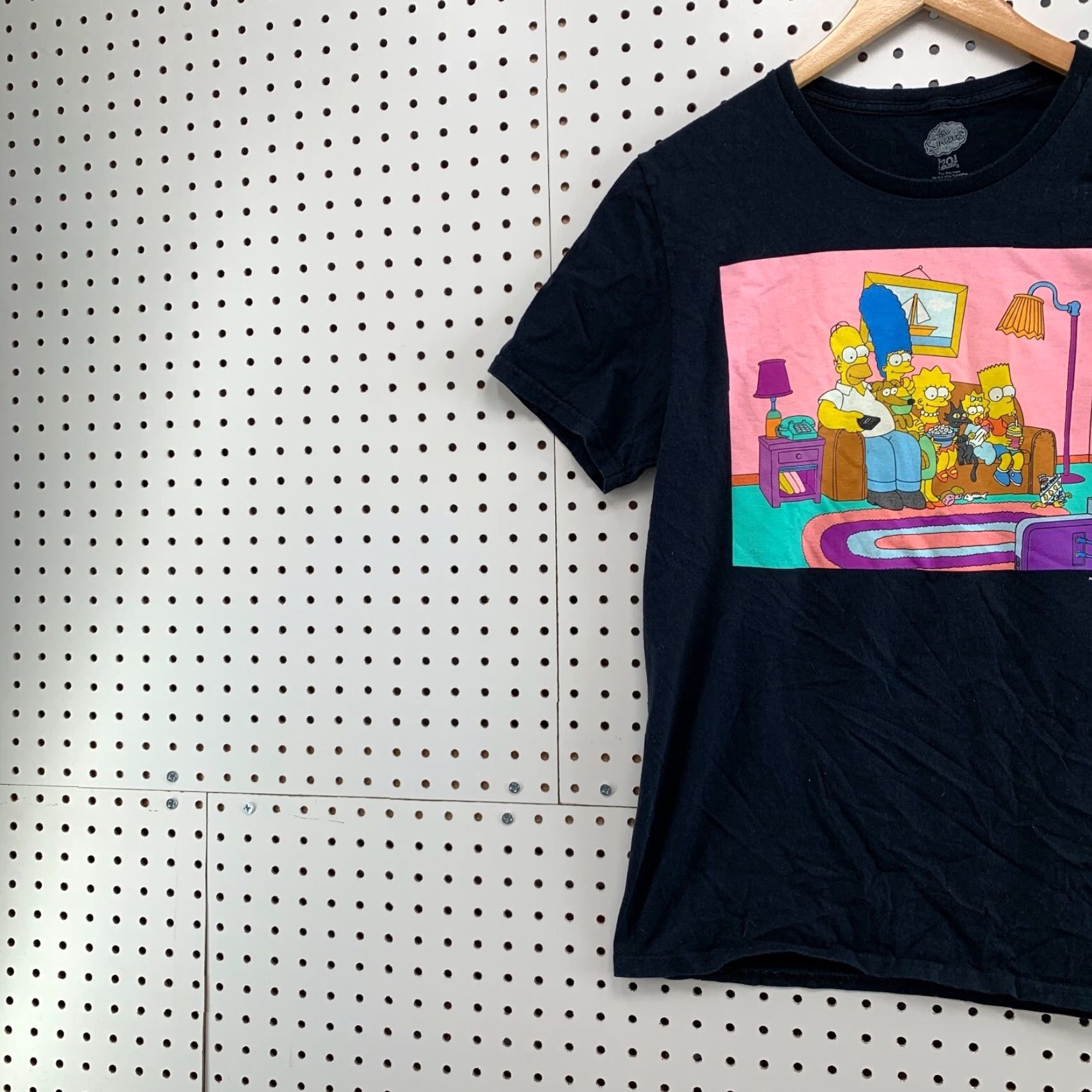 Vintage VINTAGE The Simpsons Shirt Black Adult Medium Fits 18X27 Short Sleeve Couch Cartoon TV T Size US M / EU 48-50 / 2 - 3 Thumbnail