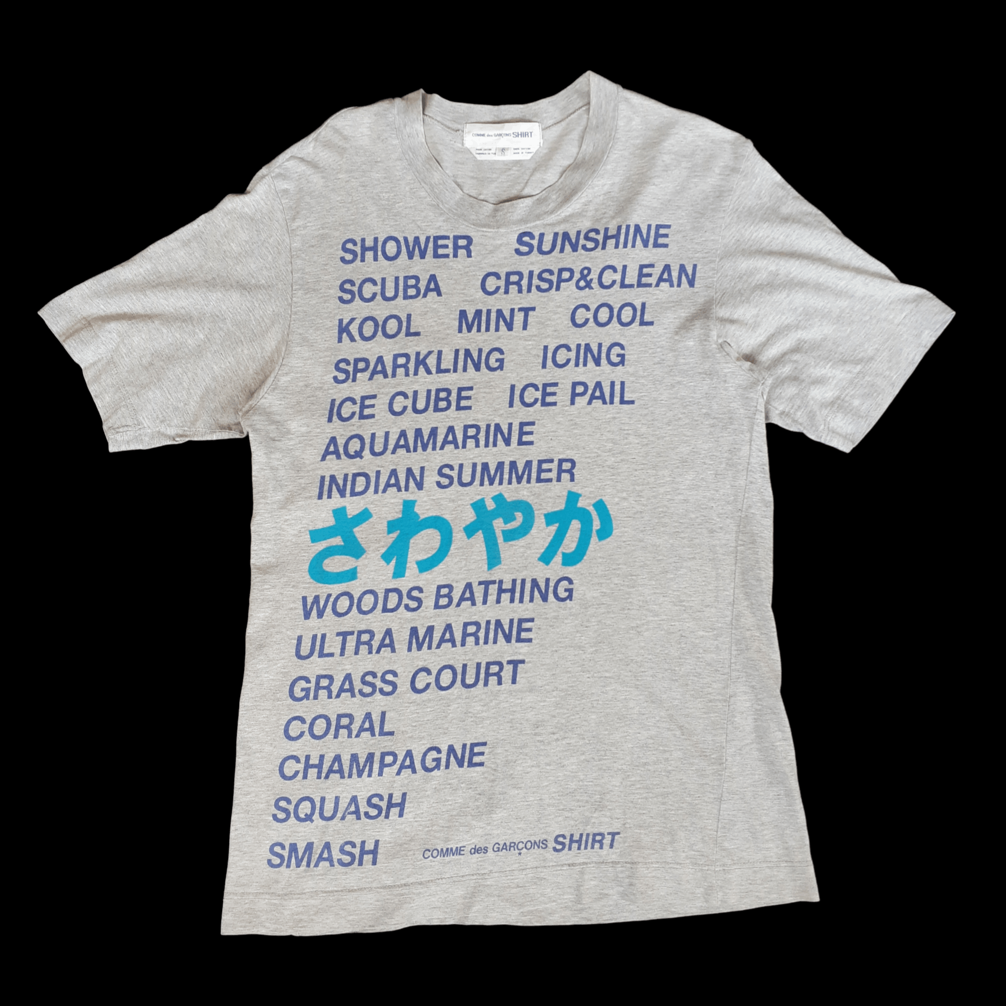 Comme des Garcons Shirt 02SS Poem T Shirt