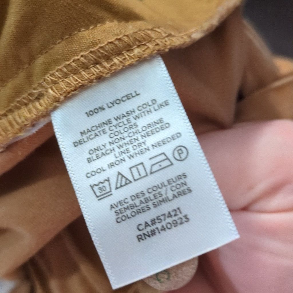 Loft Loft Tan Lyocell Pants Size Medium Size 29" - 5 Thumbnail