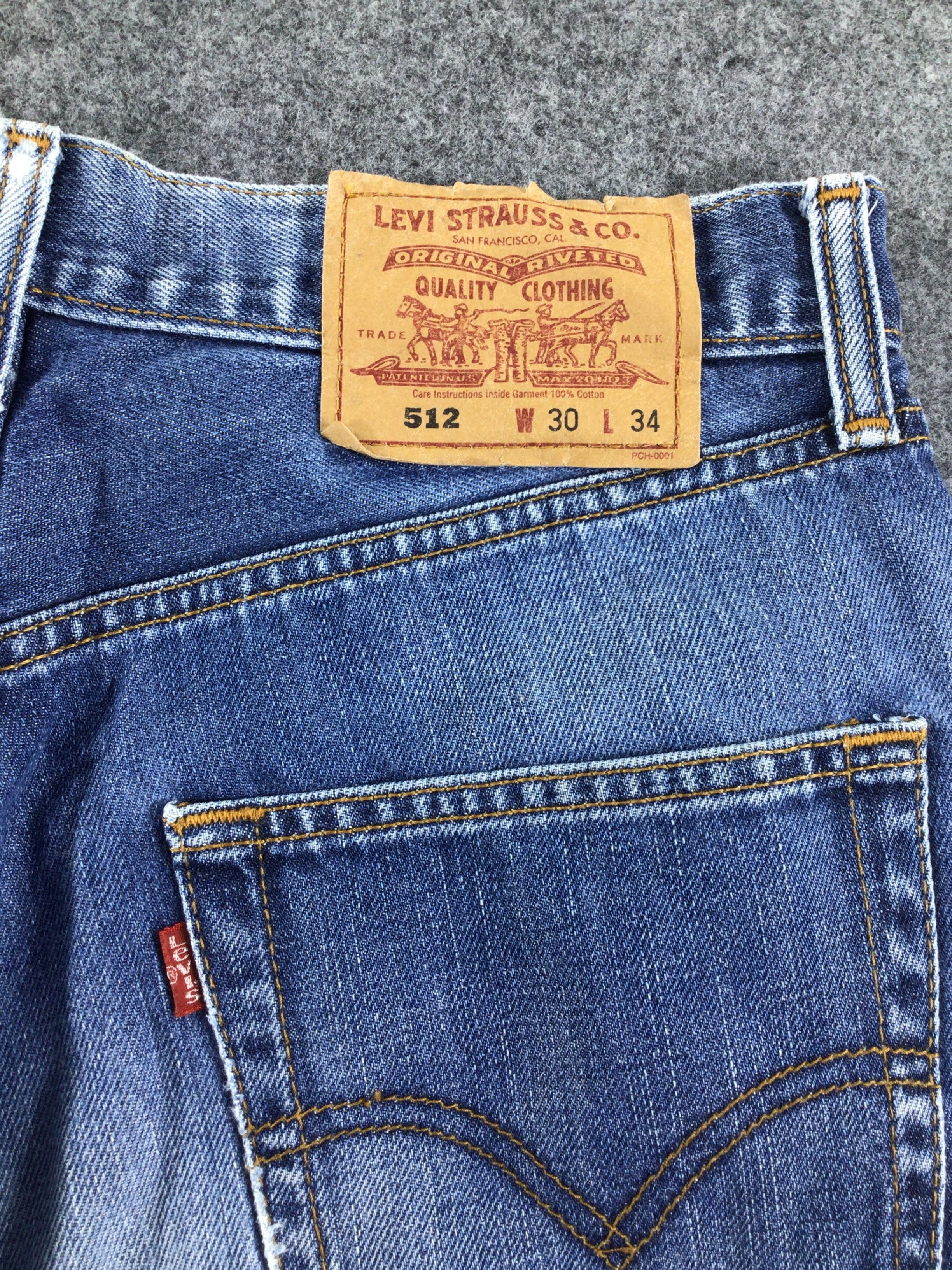 Levi's Vintage Blue Levis 512 Jeans-JM017 Size US 30 / EU 46 - 5 Thumbnail