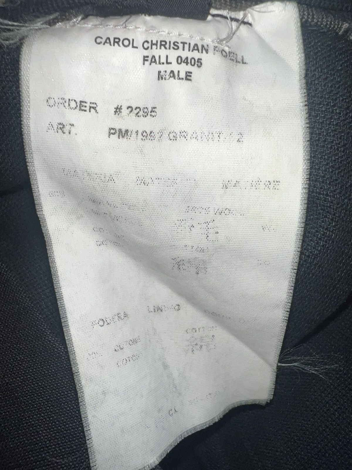 Carol Christian Poell Carol Christian Poell 2004 Overlock Trousers Size US 32 / EU 48 - 6 Thumbnail