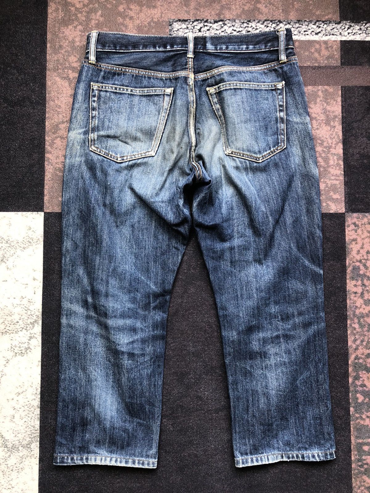 If Six Was Nine × Le Grande Bleu (L.G.B.) × Uniqlo Vintage Japanese brand uniqlo nice fade jeans lgb style Size US 34 / EU 50 - 10 Thumbnail