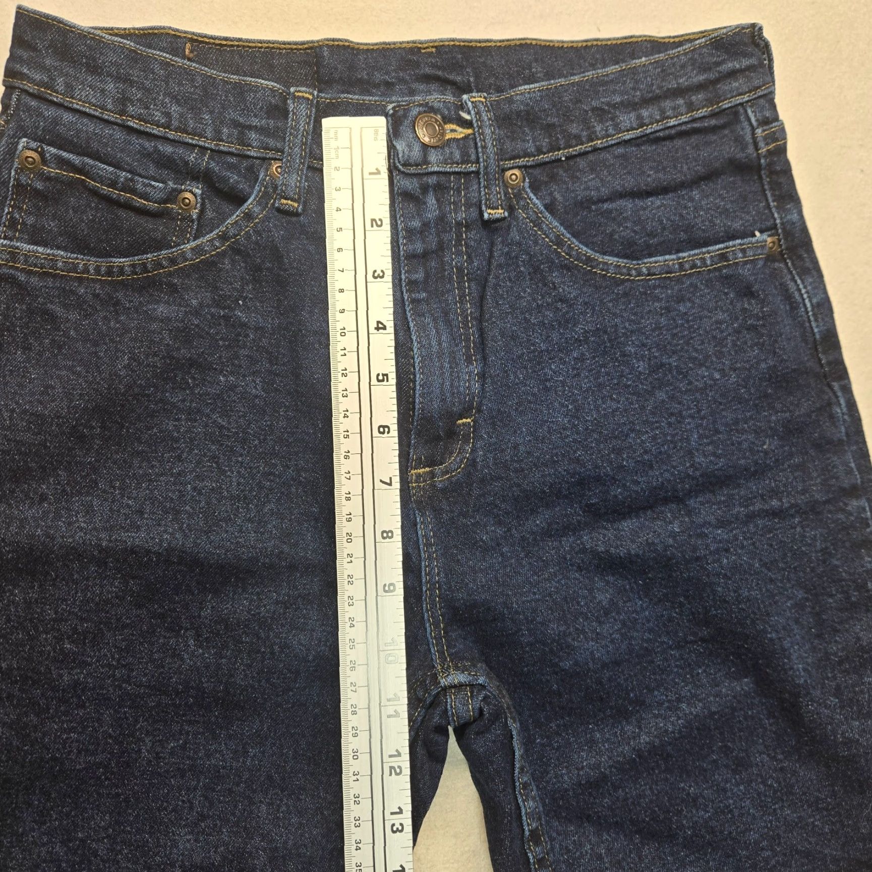 Wrangler VINTAGE Wrangler Men's Shorts Bermuda Relaxed Fit Cotton Stretch 10" Denim Blue Summer Casual Size US 30 / EU 46 - 6 Thumbnail