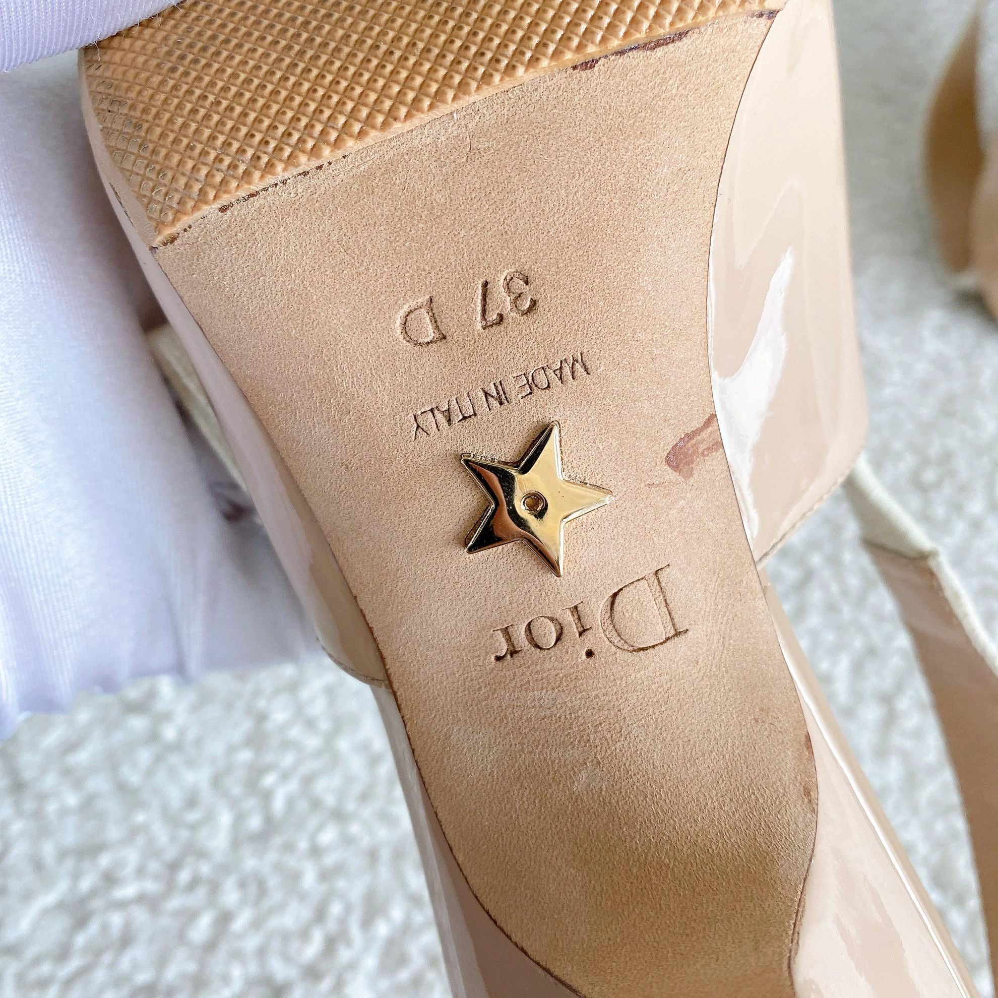 Dior Christian Dior Nude Low Heel Sandals 37 4818 Size US 6.5 / IT 36.5 - 7 Thumbnail