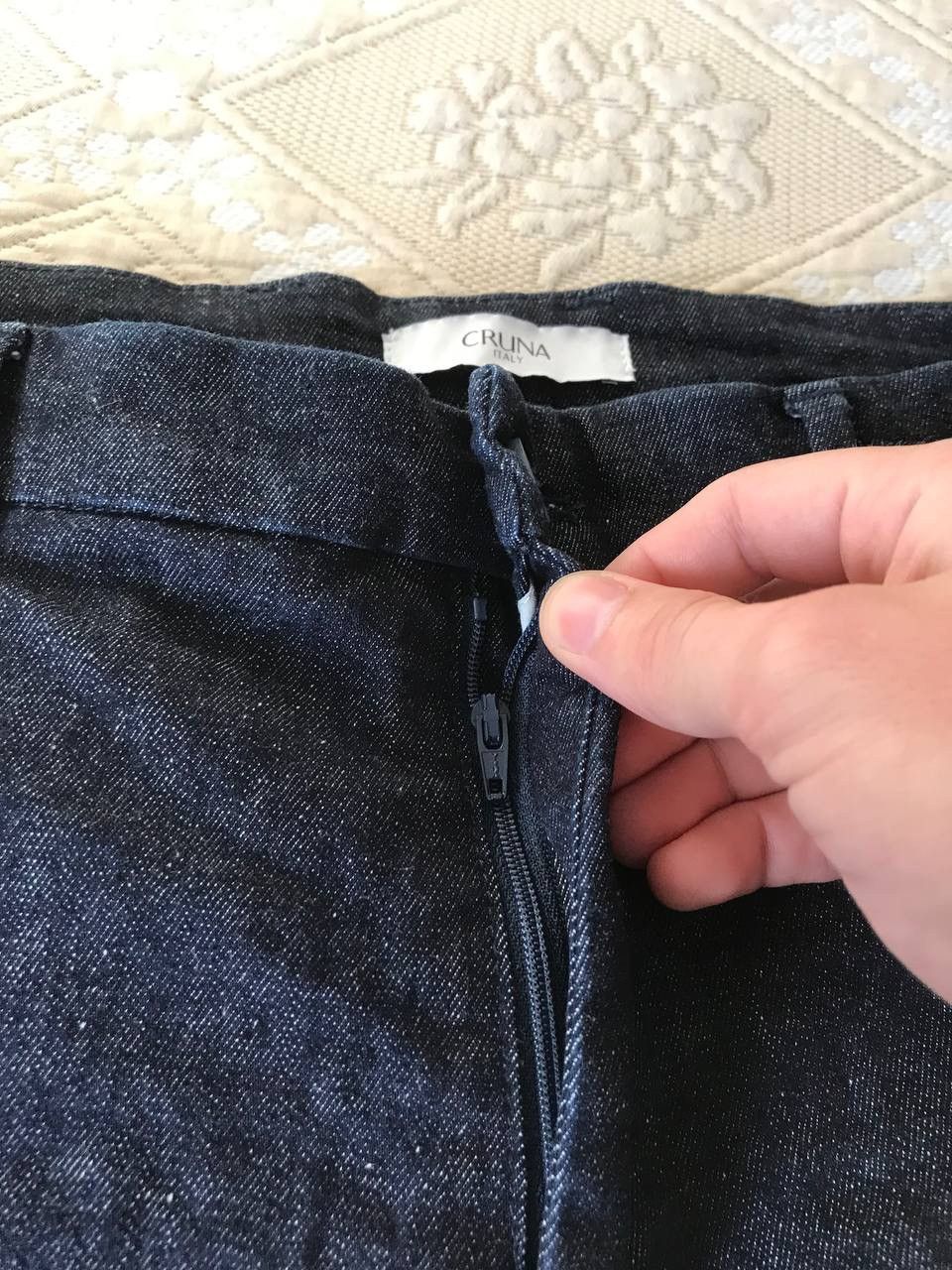 Other 🔥 Cruna Brera Mens Denim Trousers Italy Pants Size 52 Suit Size US 36 / EU 52 - 10 Thumbnail