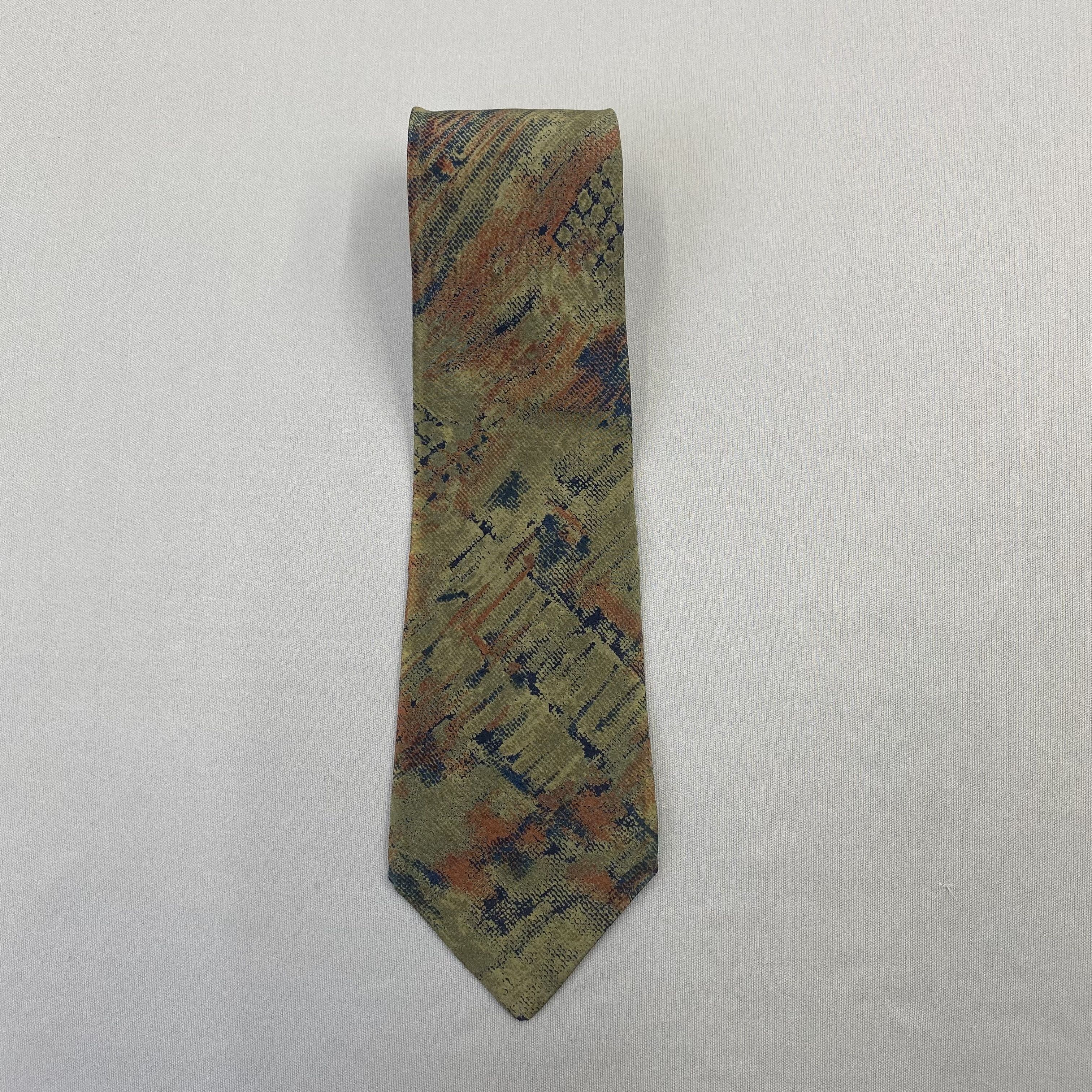 Issey Miyake Vintage Issey Miyake SILK Necktie Cravate Pure Silk Neck Tie Size ONE SIZE - 3 Thumbnail