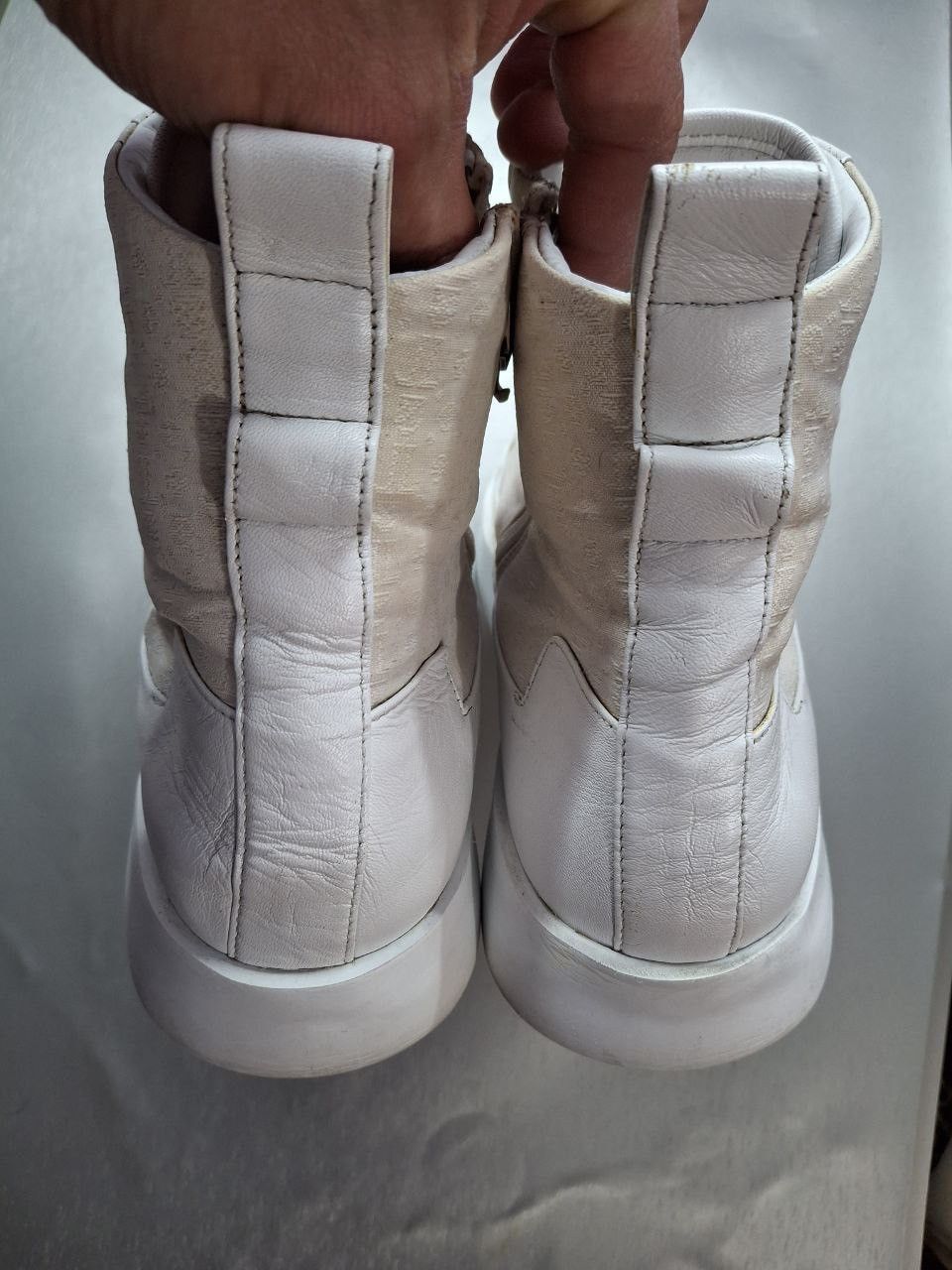 Handmade Leandro Lopes Mid Top Handmade Leather Sneakers Size US 11.5 / EU 44-45 - 8 Thumbnail