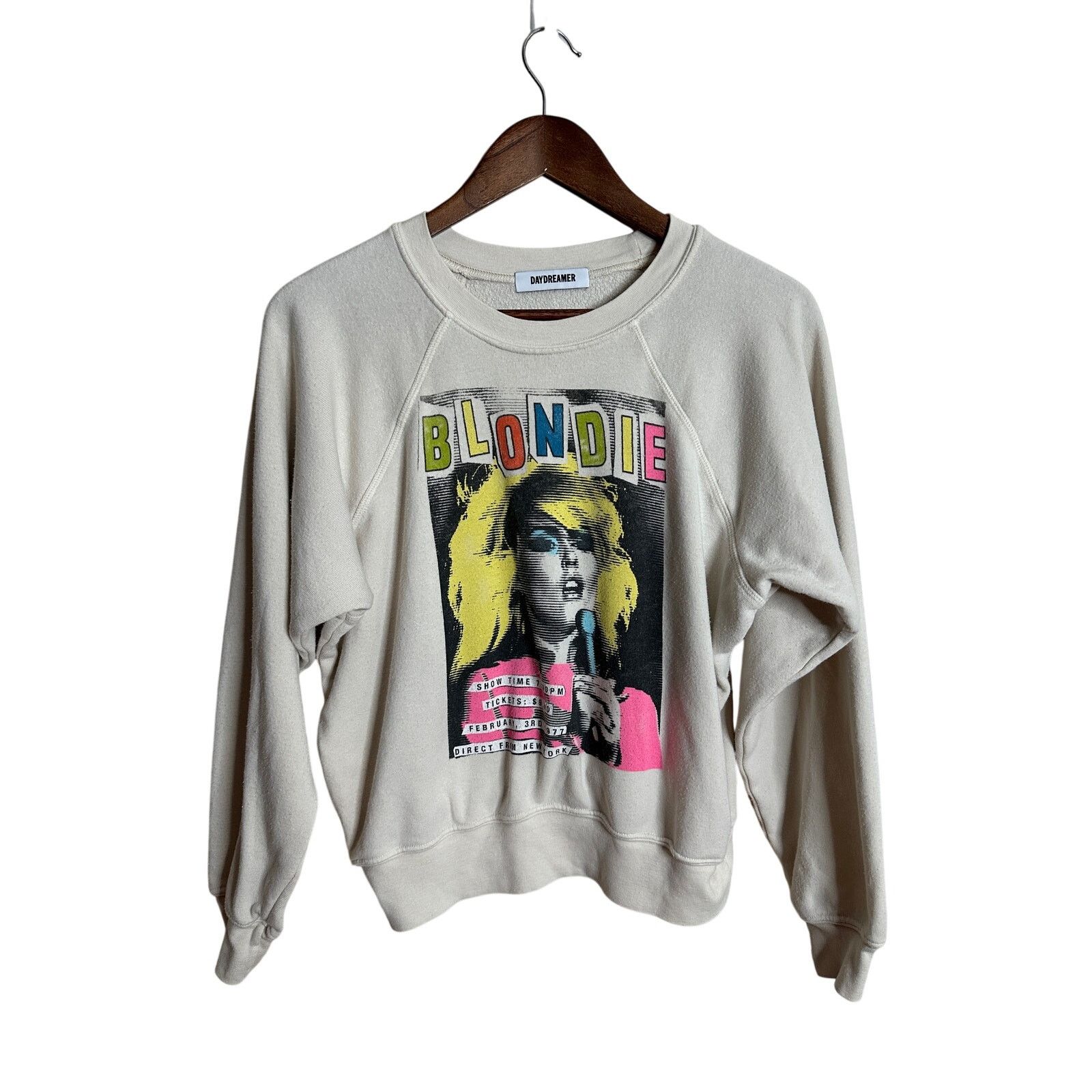 Daydreamer Blondie Show Time Raglan Crew Sweatshirt