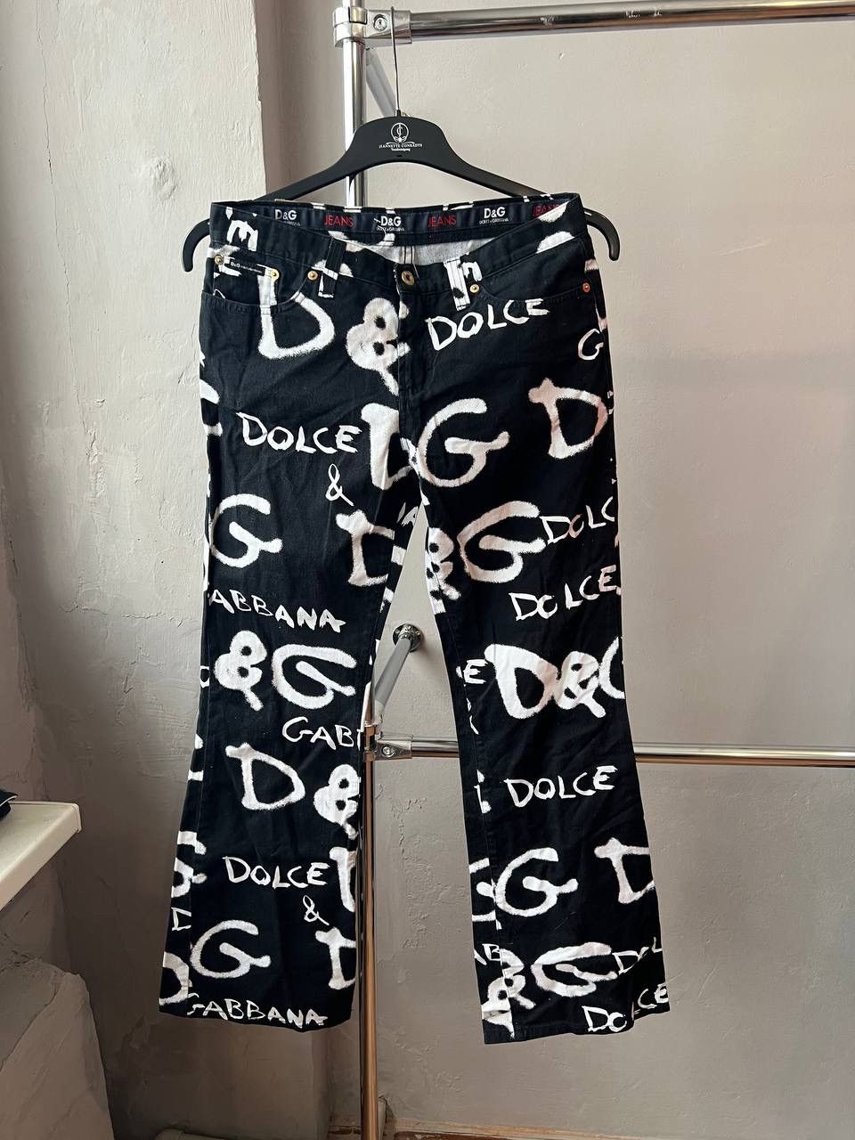 Dolce & Gabbana DILCE&GABBANA ARCHIVAL ICONIC GRAFFIC PRINT WOMEN PANTS 31 Size 31" - 3 Thumbnail
