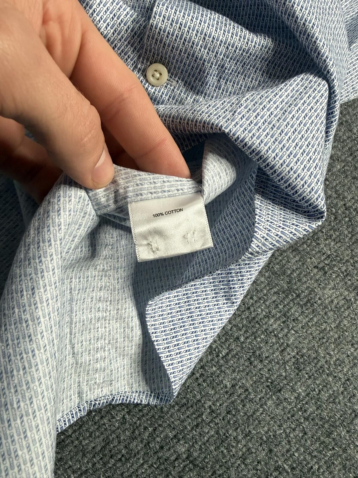 Peter Millar Peter Millar Cotton Short Sleeve Button-Up Polo Shirt XL Size US XL / EU 56 / 4 - 5 Thumbnail