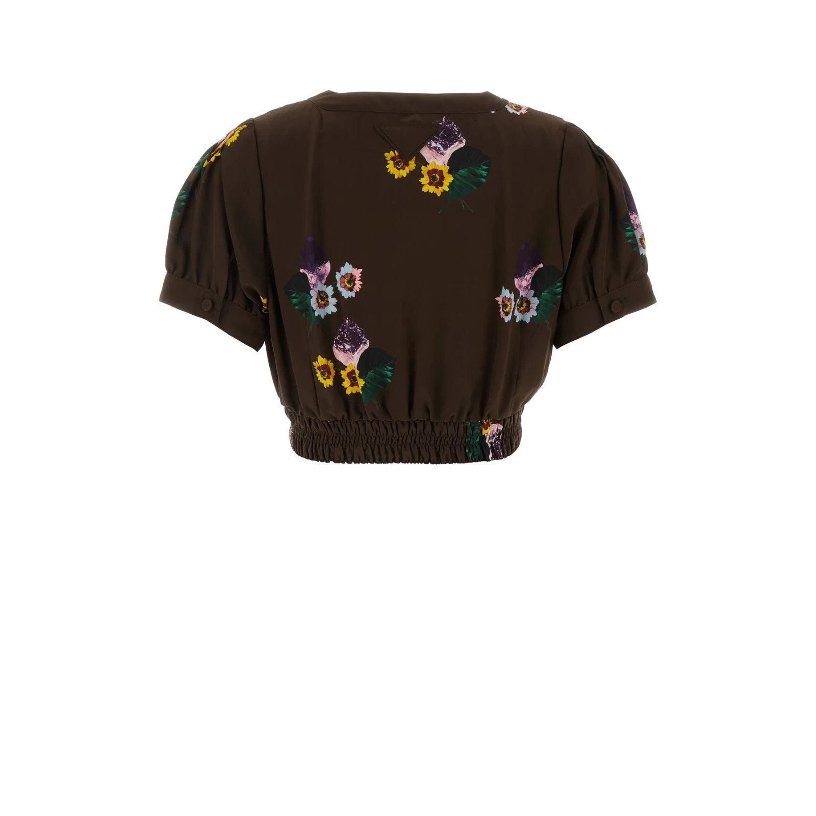 Prada PRADA Poly Pongee Crop-Top New & Authentic (Women's size:10; Size L / US 10 / IT 46 - 2 Thumbnail