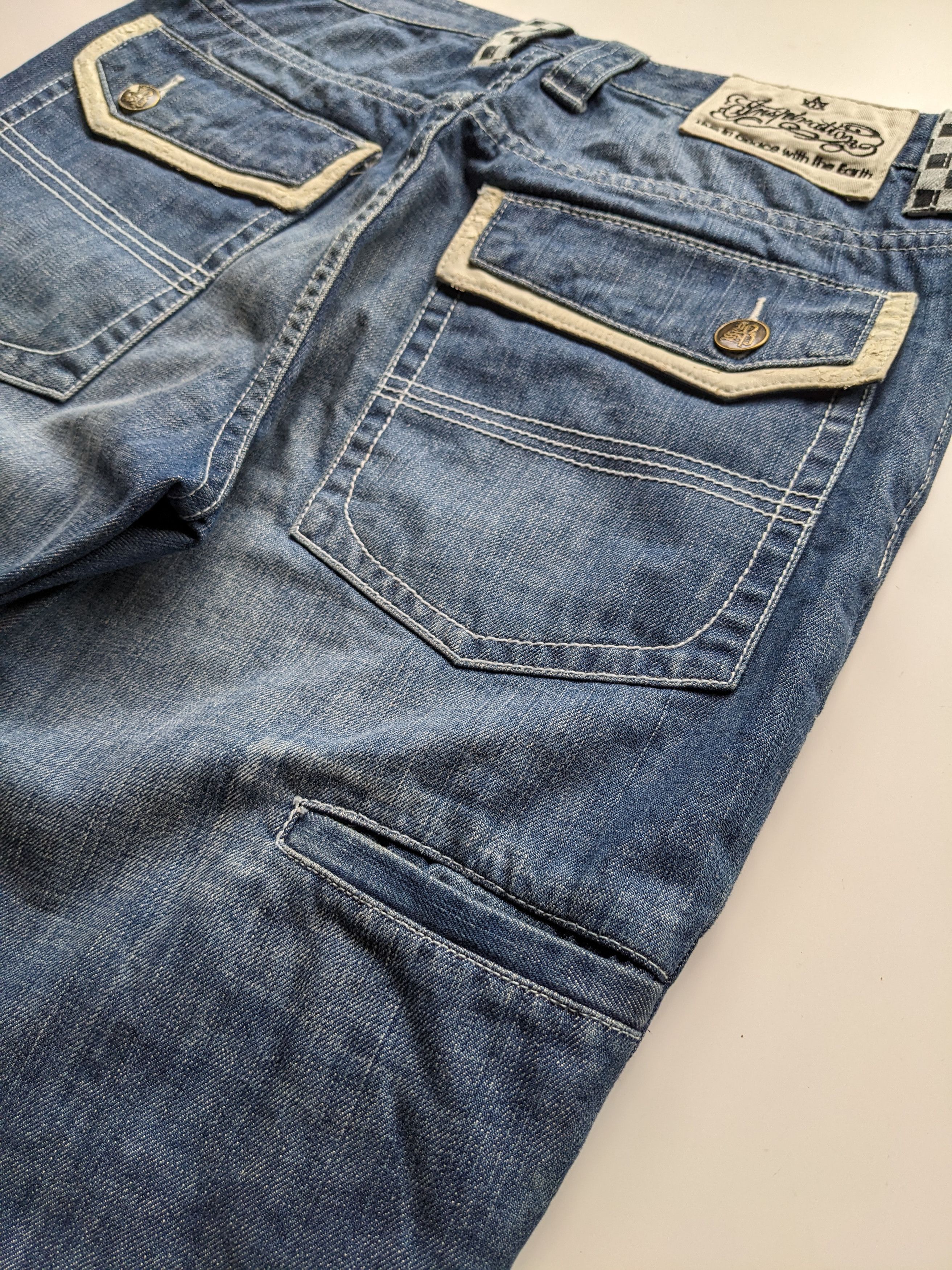 Japanese Brand × Jean × Le Grande Bleu (L.G.B.) Inspiration curve leg jeans Size US 33 - 10 Thumbnail