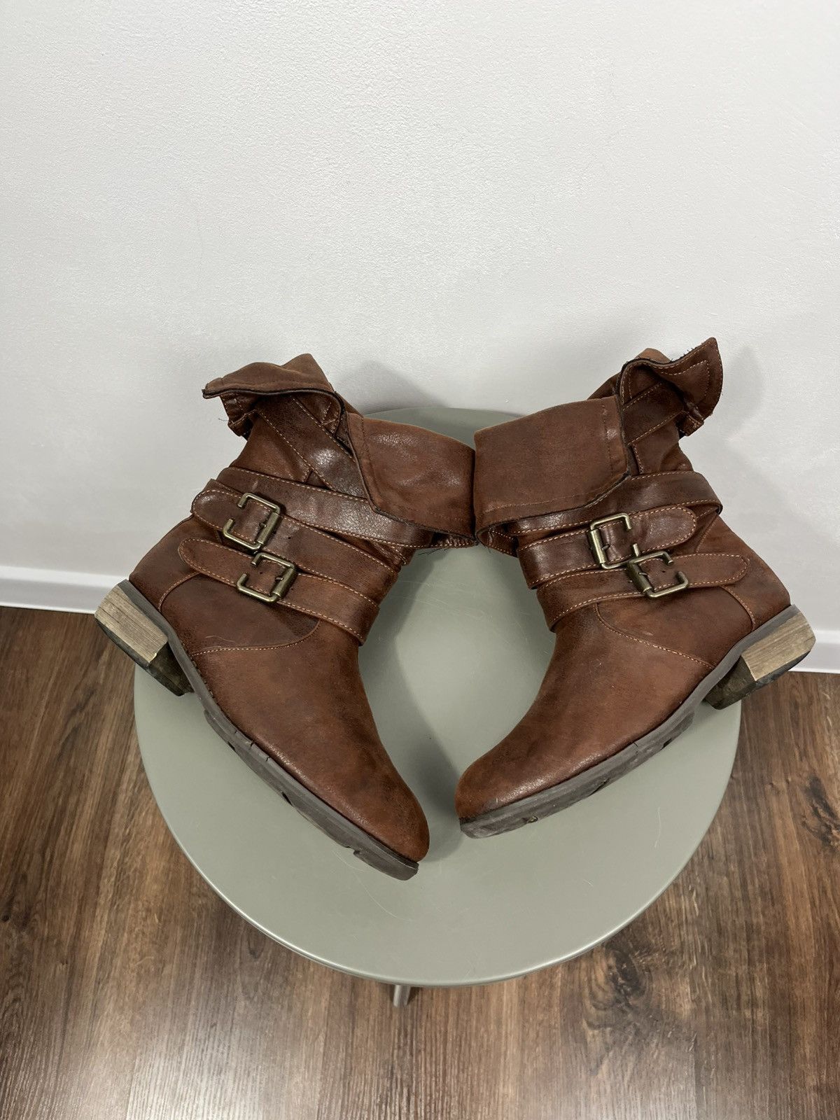 Other Avant Garde Women Brown Buckle Ankle Boots UK 5 Size US 7 / IT 37 - 1 Thumbnail