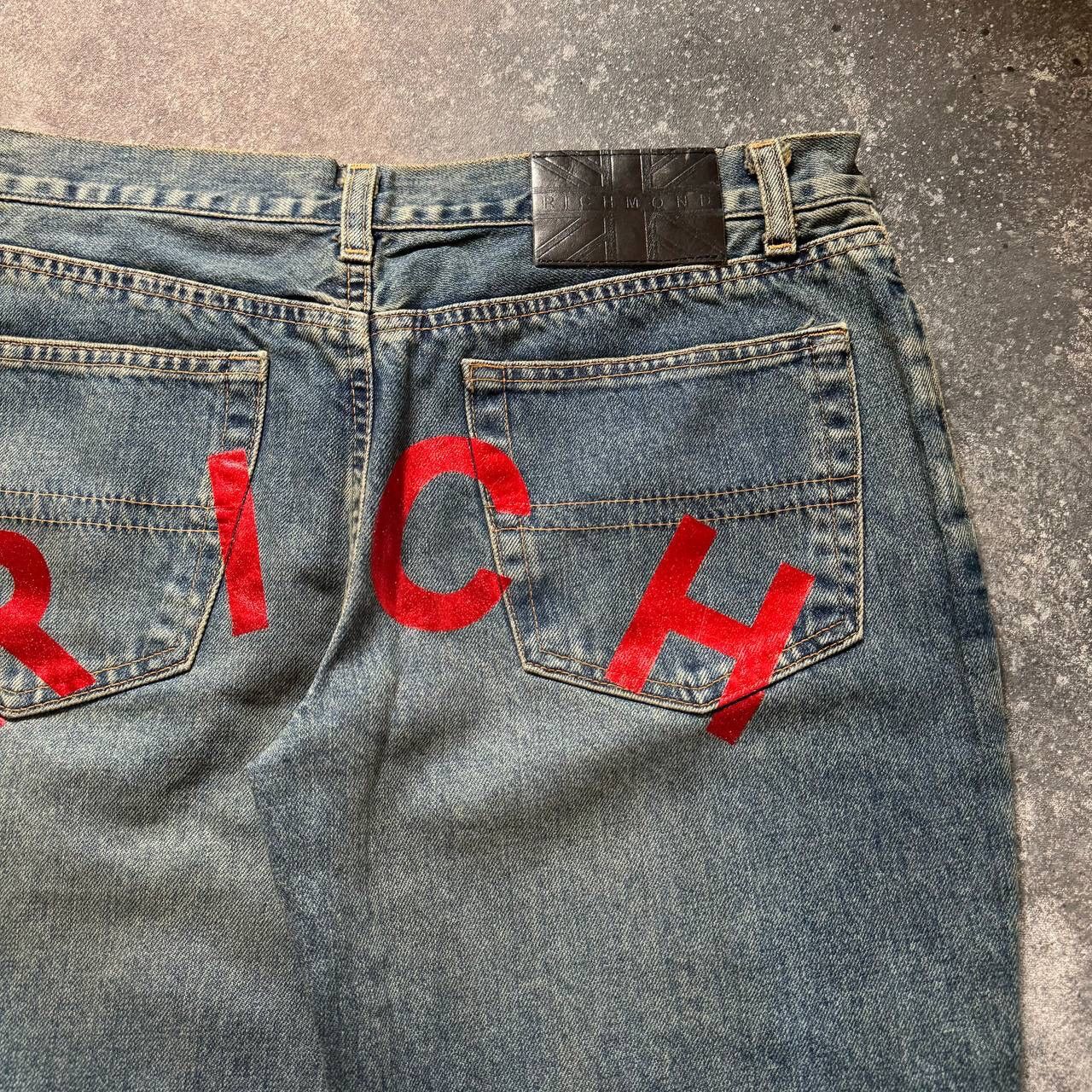 Hysteric Glamour John Richmond Vintage Faded Flared Jeans Y2K Size 31" - 5 Thumbnail