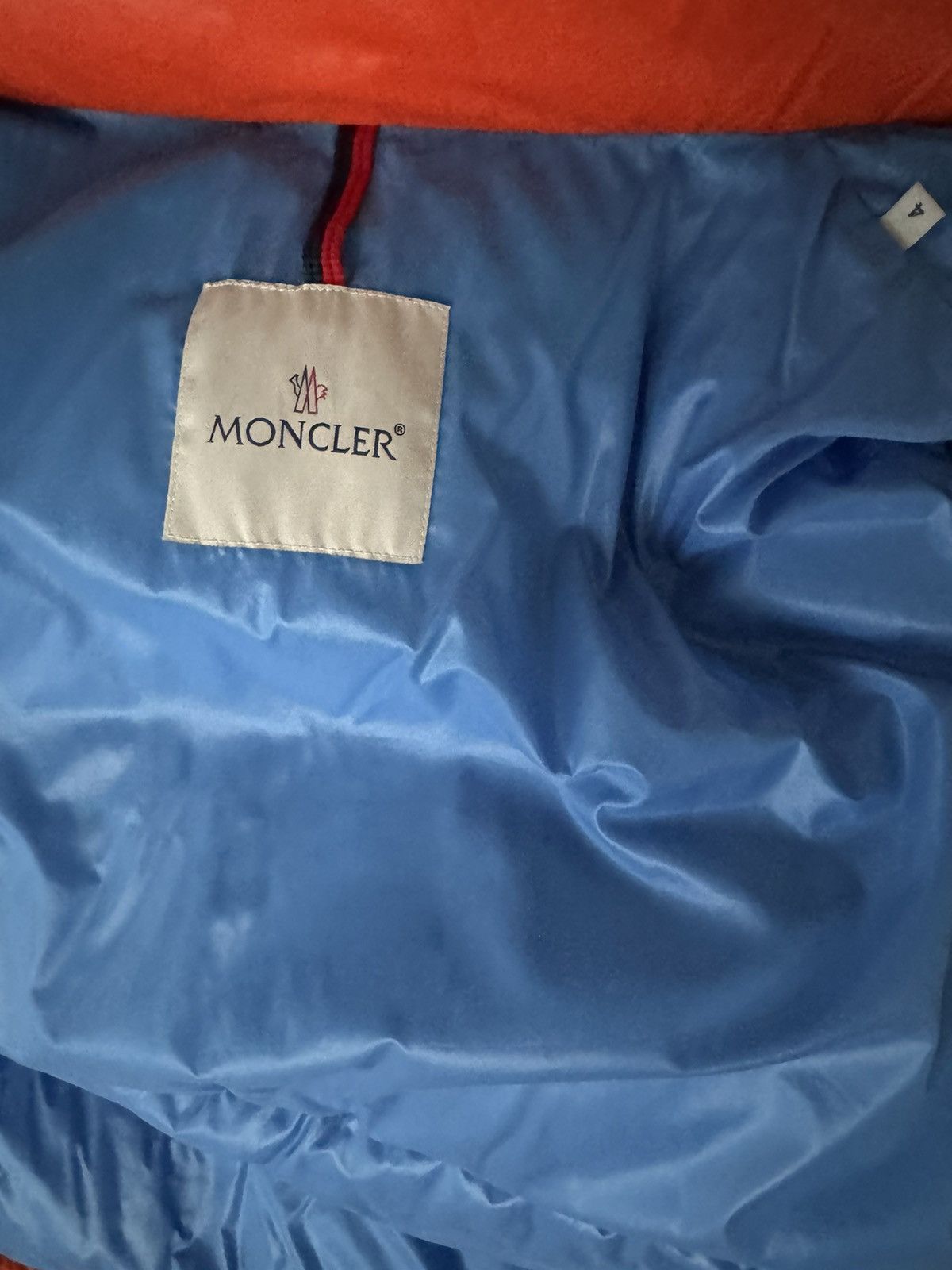 Moncler Moncler Wilson Giubotto Orange Size 4 Size US XL / EU 56 / 4 - 10 Thumbnail