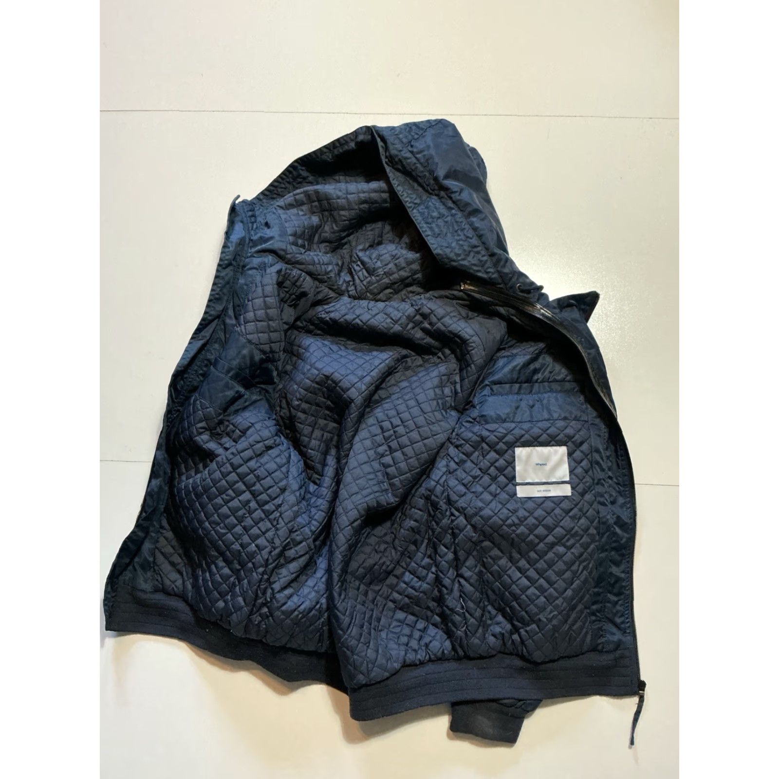 Doublet VINTAGE Whyred Bomber Jacket Navy Blue Army Hooded Zip Men M Size Navy Blue Army Bomber Jacket Mens Zip Size US M / EU 48-50 / 2 - 3 Thumbnail