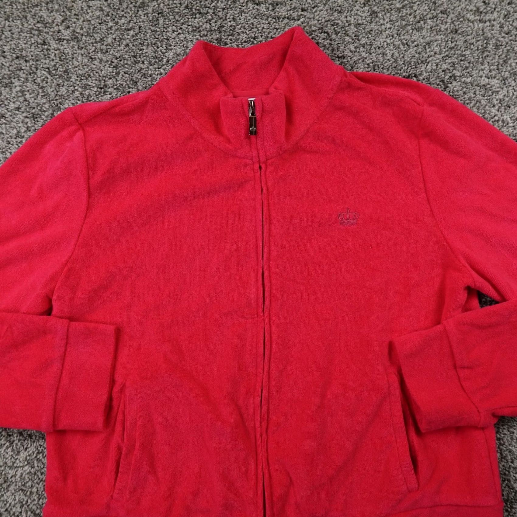 Juicy Couture VINTAGE Juicy Couture Track Suit Womens S Pink Jacket Pants Terry Y2K Size 28" / US 6 / IT 42 - 3 Thumbnail